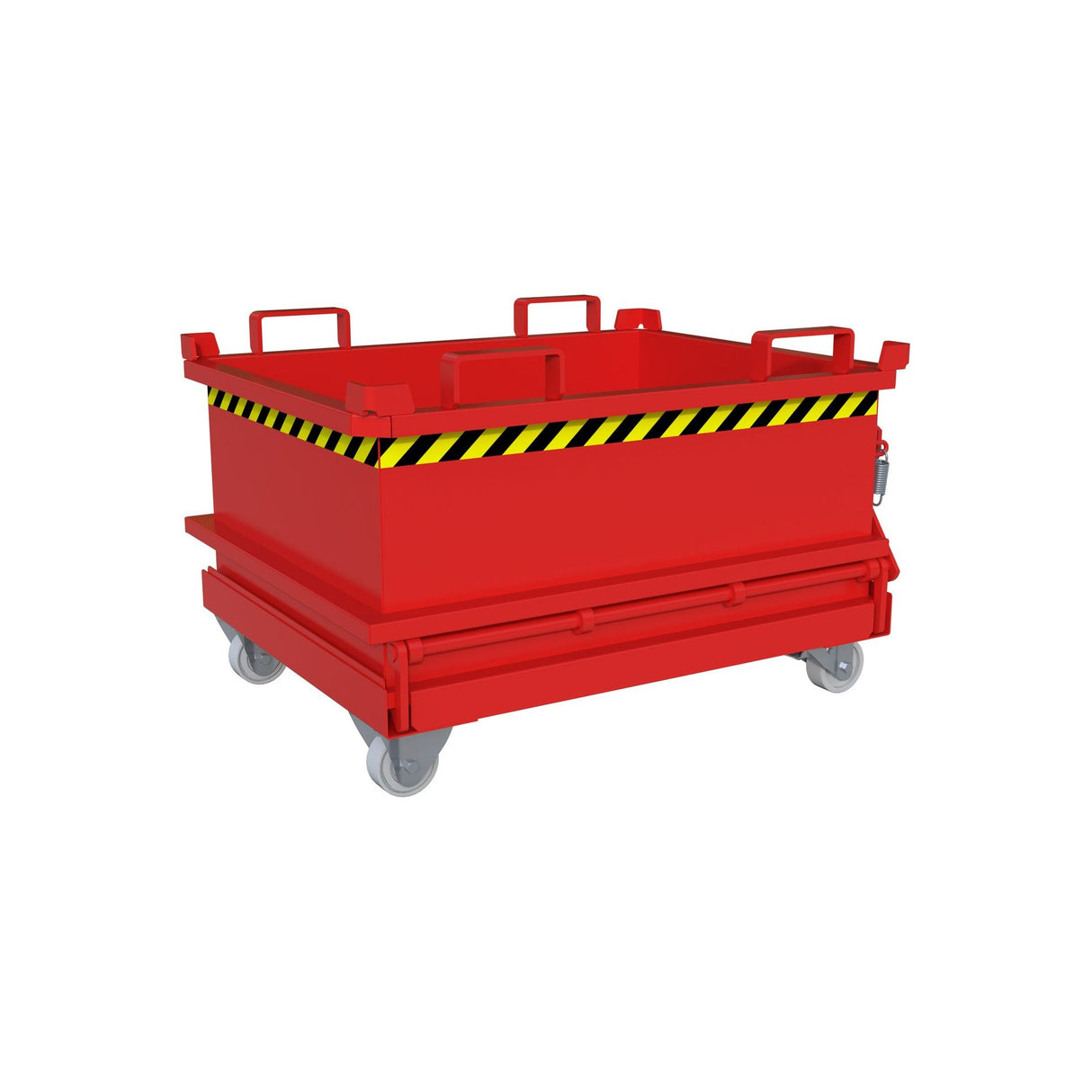 BAUER Südlohn Mini-Klappbodenbehälter Typ MSB 250 RAL 3000 Feuerrot - Art.-Nr. 4417-11-0000-2
