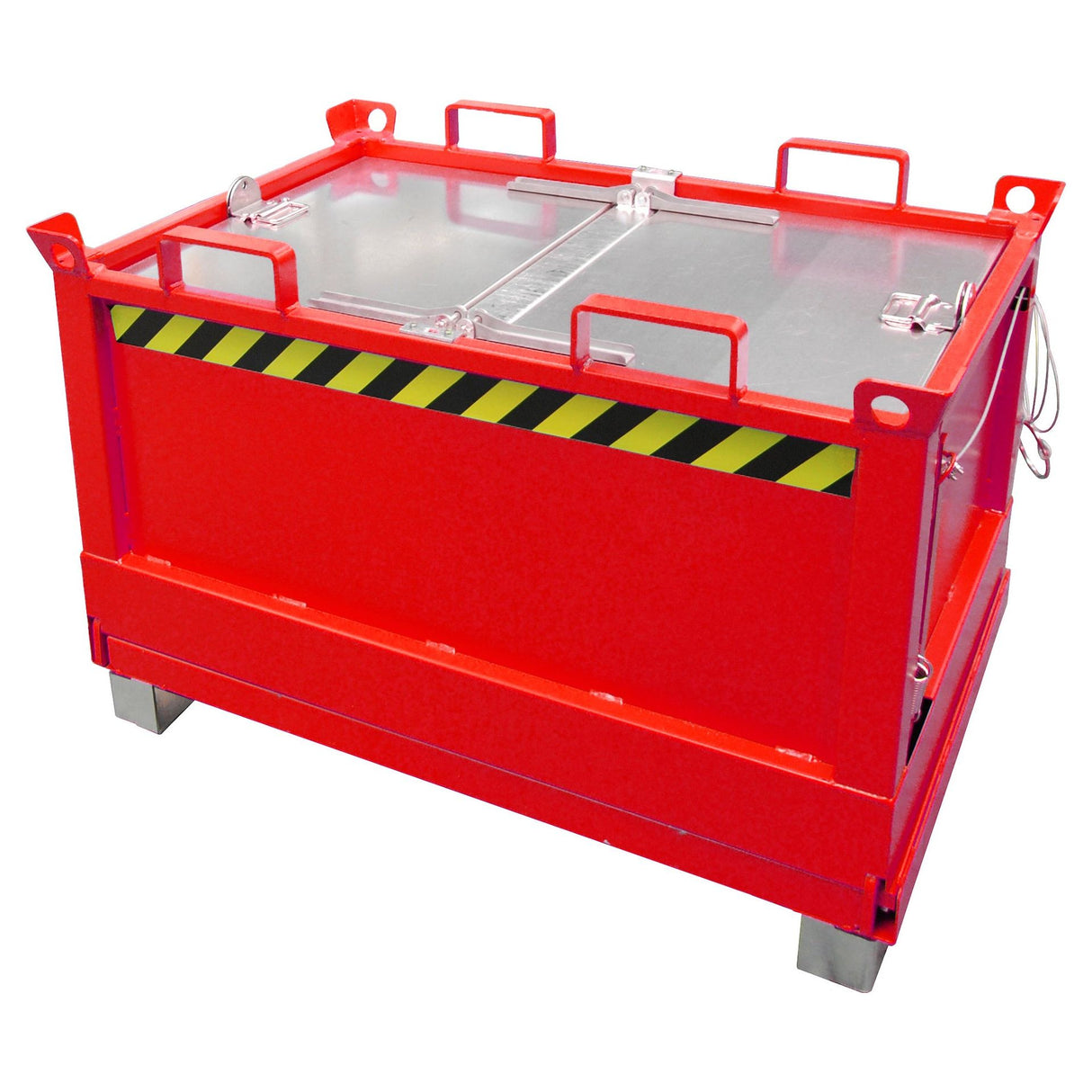 BAUER Südlohn Klappbodenbehälter Typ FB 500 RAL 3000 Feuerrot - Art.-Nr. 4417-25-6000-2