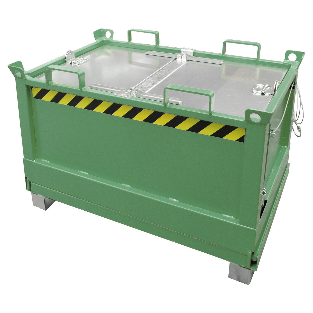 BAUER Südlohn Klappbodenbehälter Typ FB 500 RAL 6011 Resedagrün - Art.-Nr. 4417-25-6000-4