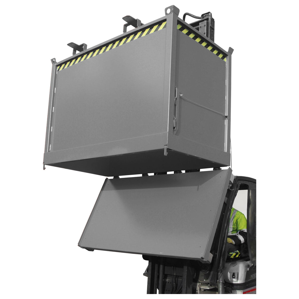 BAUER Südlohn Klappbodenbehälter Typ FB 2000 RAL 7005 Mausgrau - Art.-Nr. 4417-41-6000-5