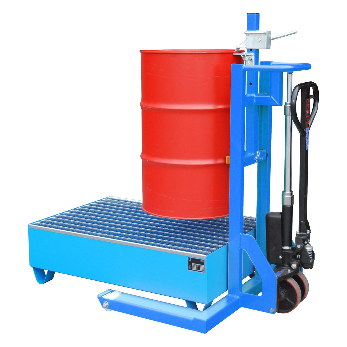 BAUER Südlohn Fassheberoller Typ FHR 600 G RAL 5012 Lichtblau - Art.-Nr. 4419-09-0000-3