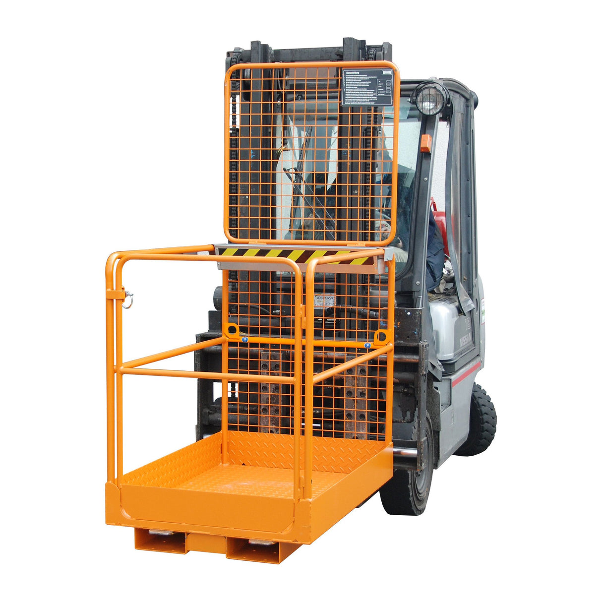 BAUER Südlohn Sicherheitskorb Typ SIKO/L RAL 2000 Gelborange - Art.-Nr. 4427-32-0000-1