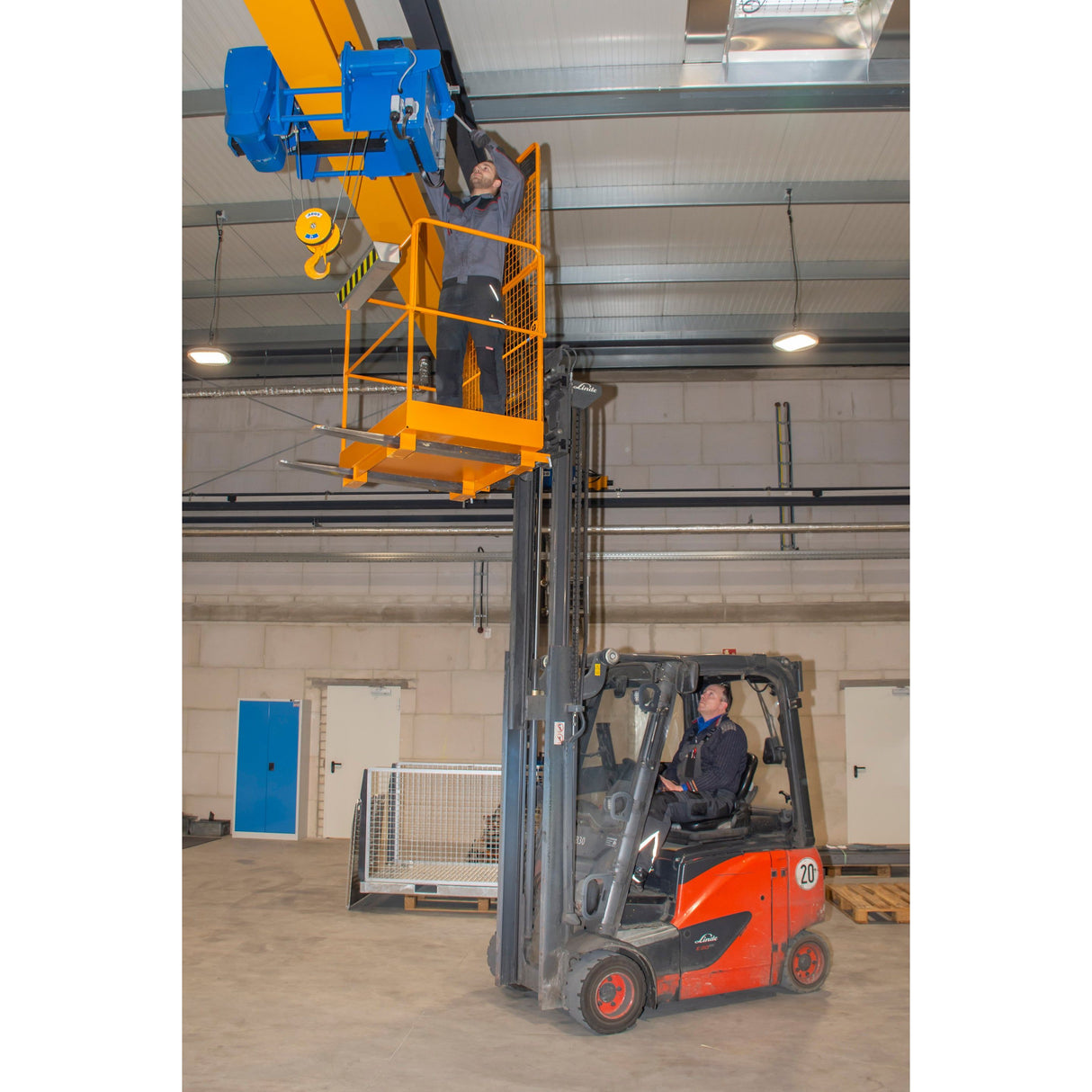 BAUER Südlohn Sicherheitskorb Typ SIKO-G RAL 2000 Gelborange - Art.-Nr. 4427-40-0000-1