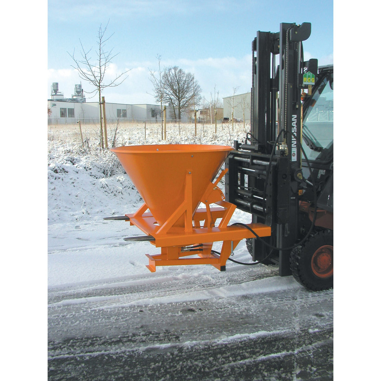 BAUER Südlohn Streugerät Typ SH RAL 2000 Gelborange - Art.-Nr. 4434-01-0000-1