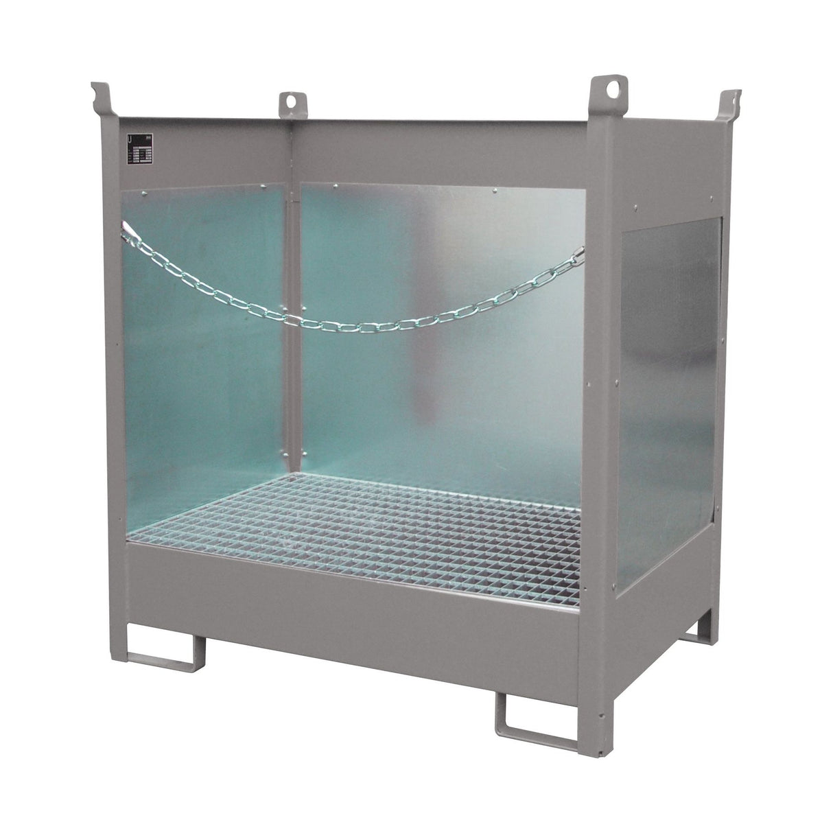 BAUER Südlohn Fass-Stapelpalette Typ FSP-2 G RAL 7005 Mausgrau - Art.-Nr. 4442-01-0000-5