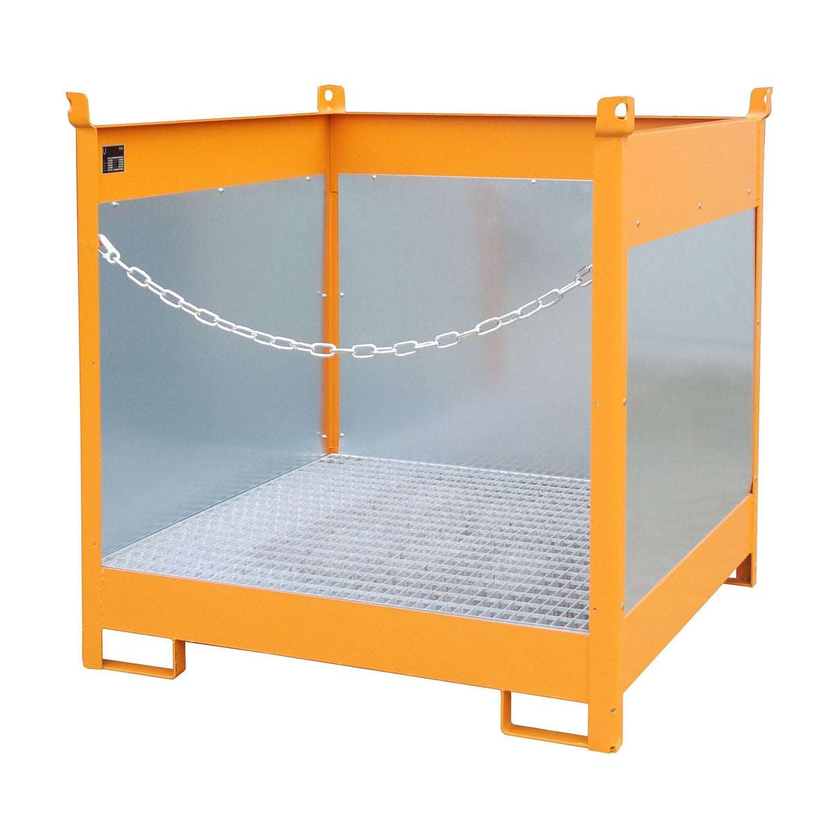 BAUER Südlohn Fass-Stapelpalette Typ FSP-4 G RAL 2000 Gelborange - Art.-Nr. 4442-02-0000-1