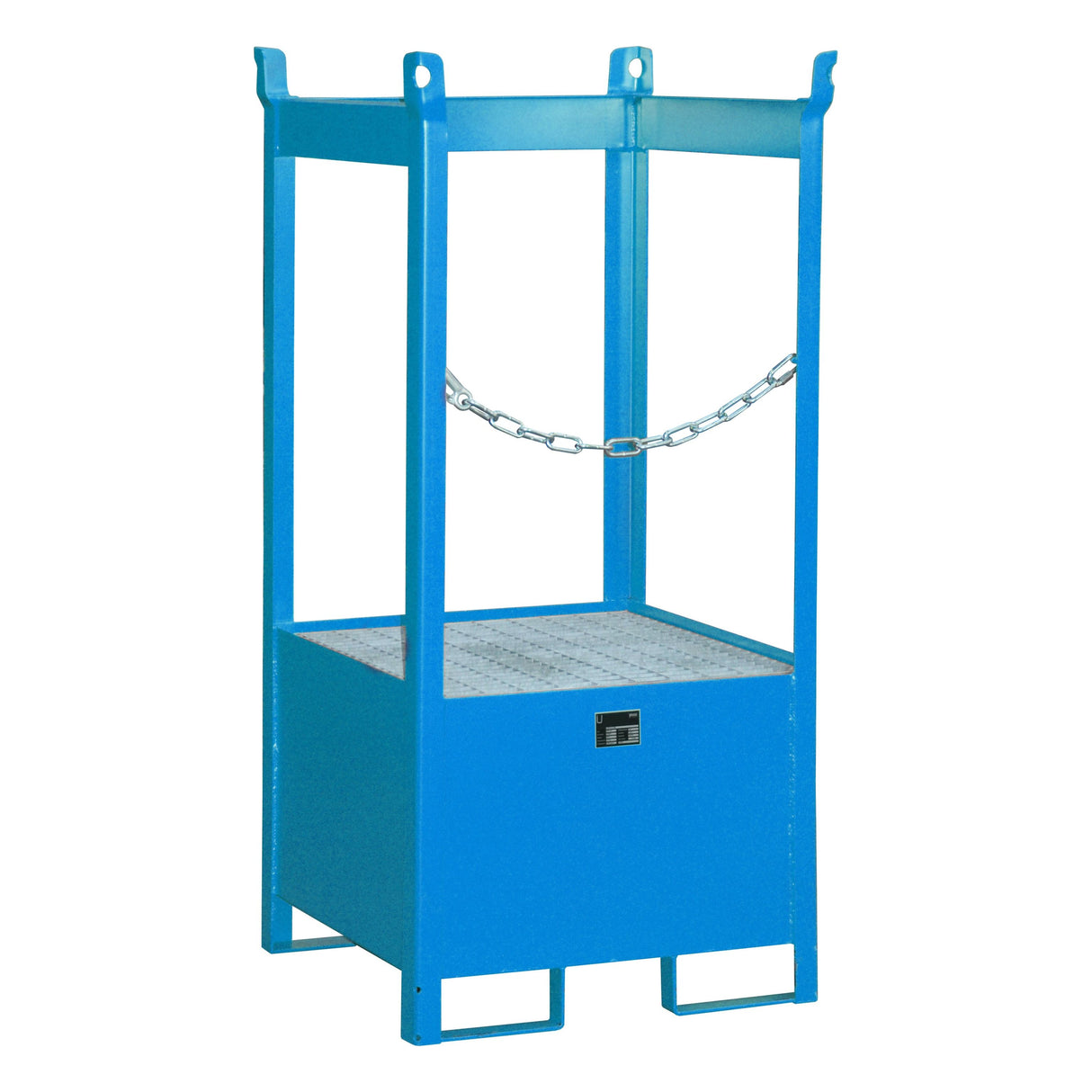 BAUER Südlohn Fass-Stapelpalette Typ FSP-1 RAL 5012 Lichtblau - Art.-Nr. 4442-03-0000-3