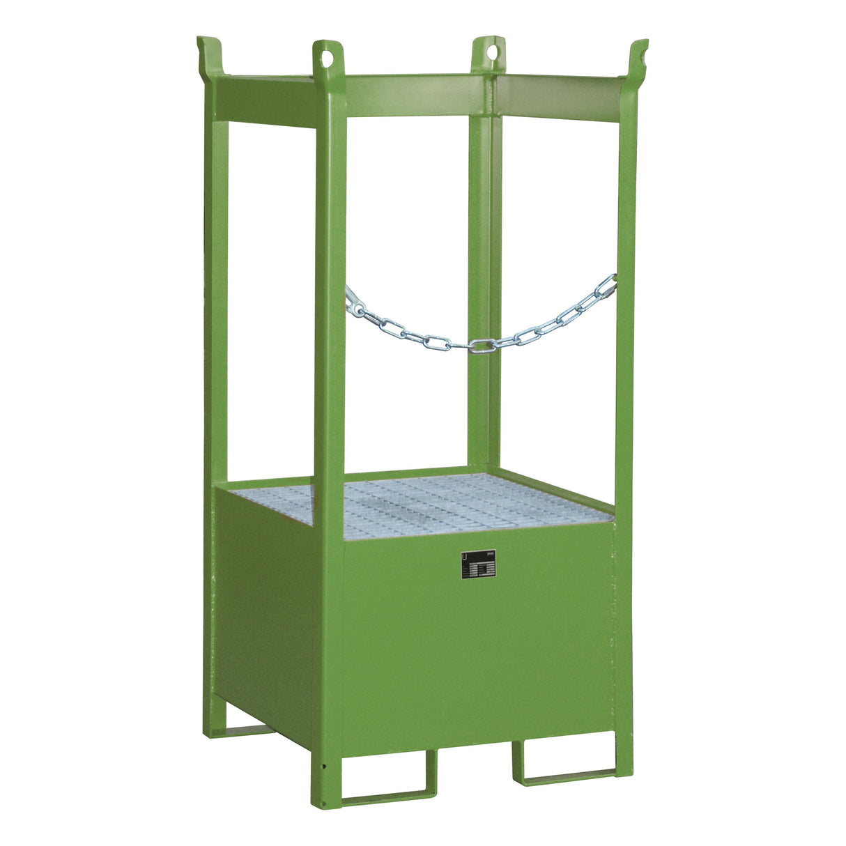 BAUER Südlohn Fass-Stapelpalette Typ FSP-1 RAL 6011 Resedagrün - Art.-Nr. 4442-03-0000-4