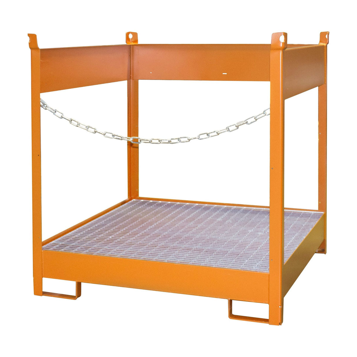 BAUER Südlohn Fass-Stapelpalette Typ FSP-4 RAL 2000 Gelborange - Art.-Nr. 4442-05-0000-1