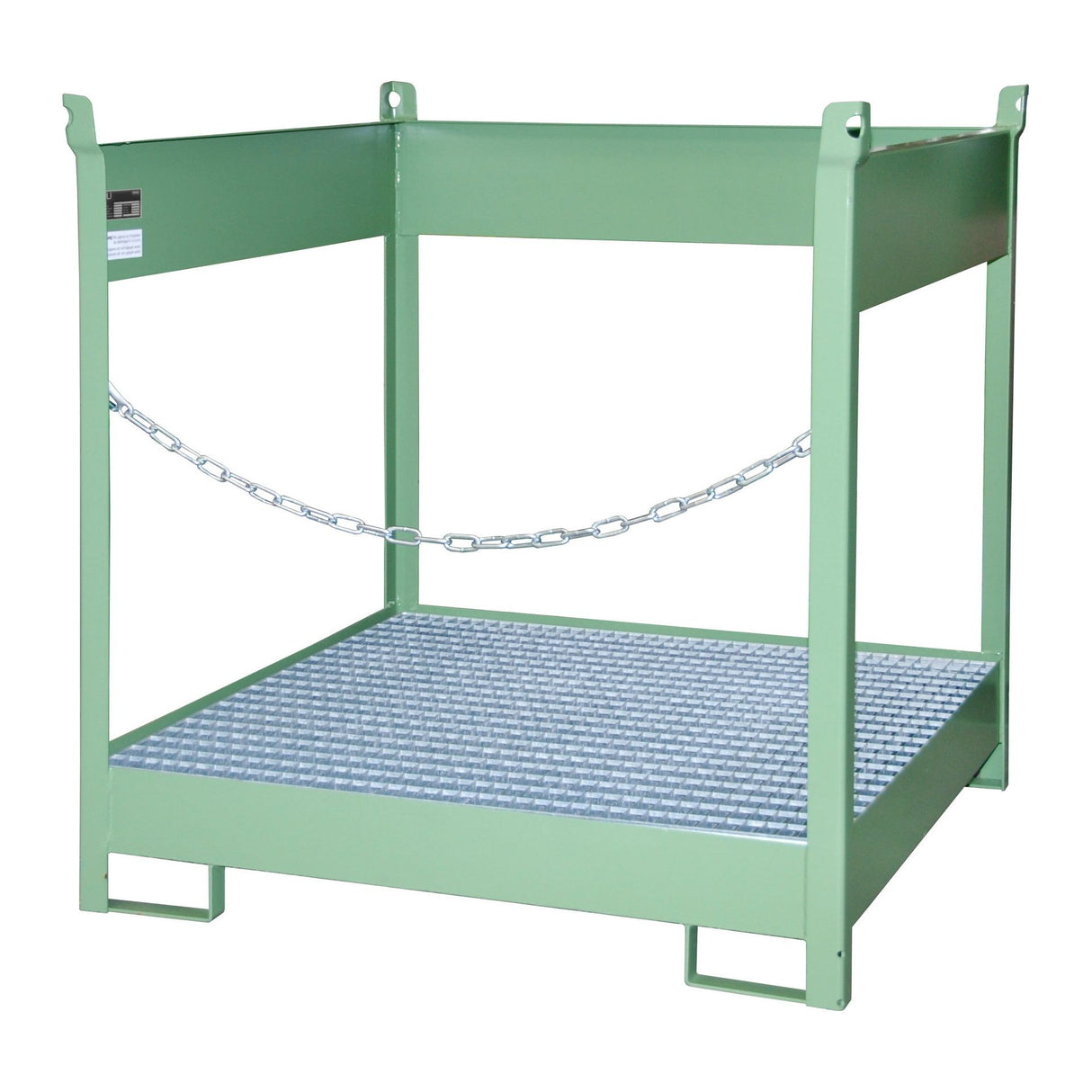 BAUER Südlohn Fass-Stapelpalette Typ FSP-4 RAL 6011 Resedagrün - Art.-Nr. 4442-05-0000-4