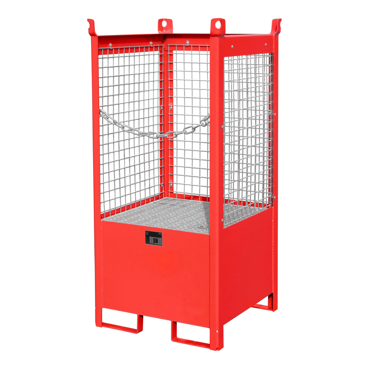 BAUER Südlohn Fass-Stapelpalette Typ FSP-1 D RAL 3000 Feuerrot - Art.-Nr. 4442-06-0000-2