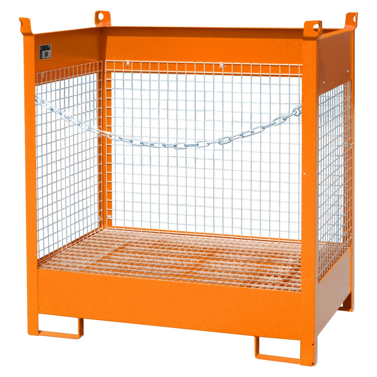 BAUER Südlohn Fass-Stapelpalette Typ FSP-2 D RAL 2000 Gelborange - Art.-Nr. 4442-07-0000-1