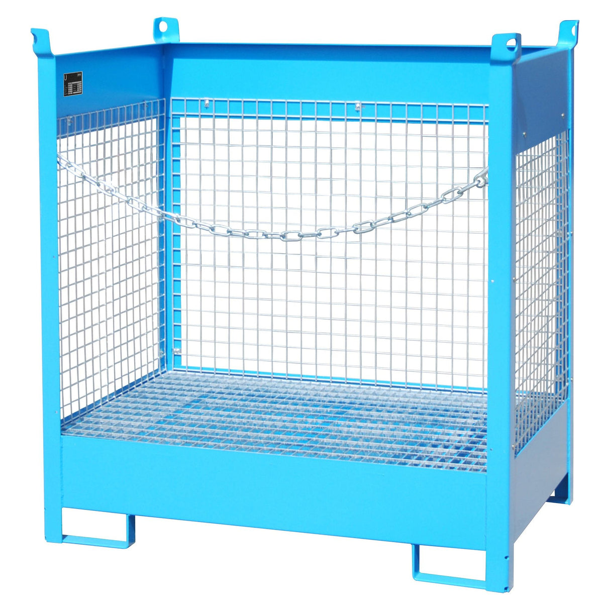 BAUER Südlohn Fass-Stapelpalette Typ FSP-2 D RAL 5012 Lichtblau - Art.-Nr. 4442-07-0000-3