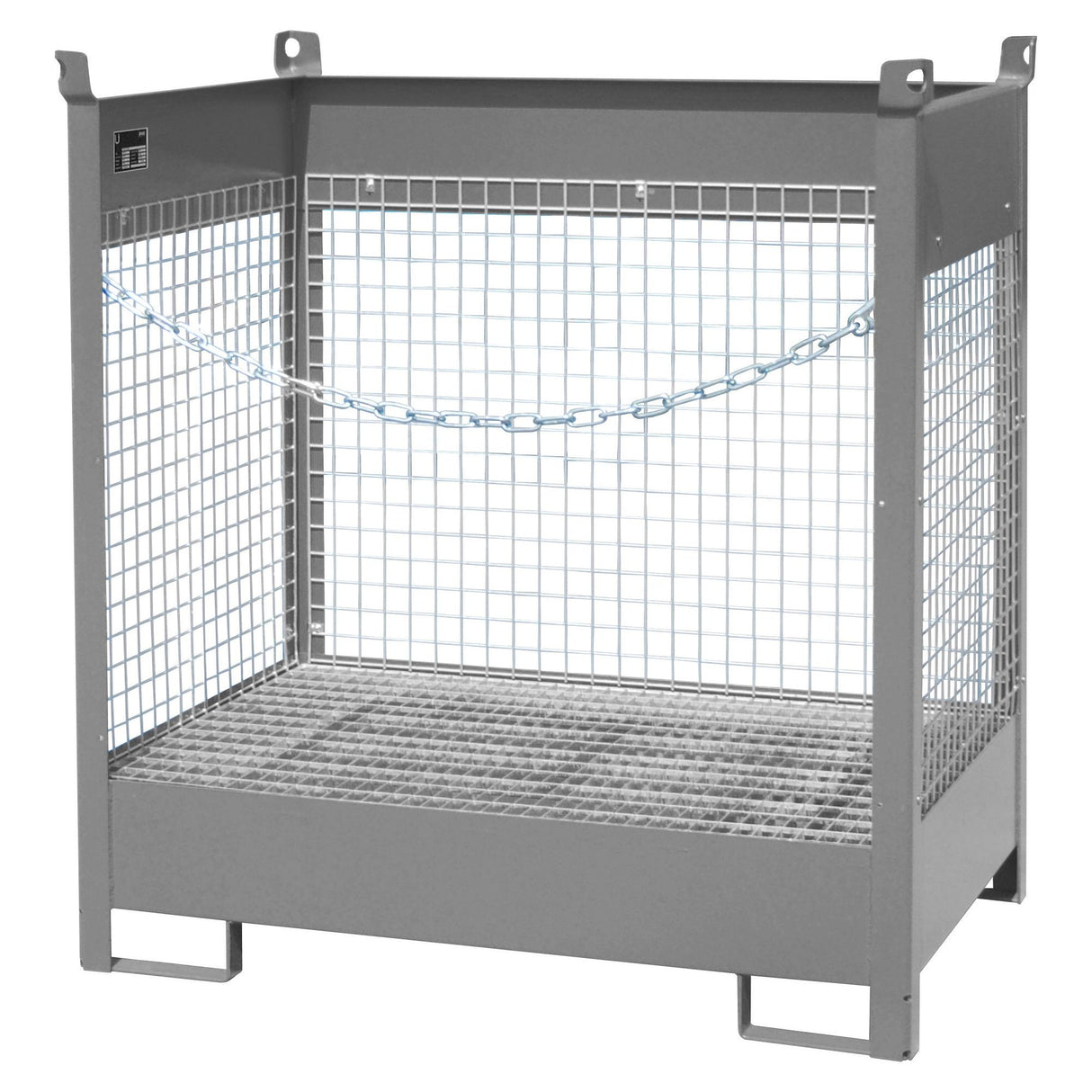 BAUER Südlohn Fass-Stapelpalette Typ FSP-2 D RAL 7005 Mausgrau - Art.-Nr. 4442-07-0000-5