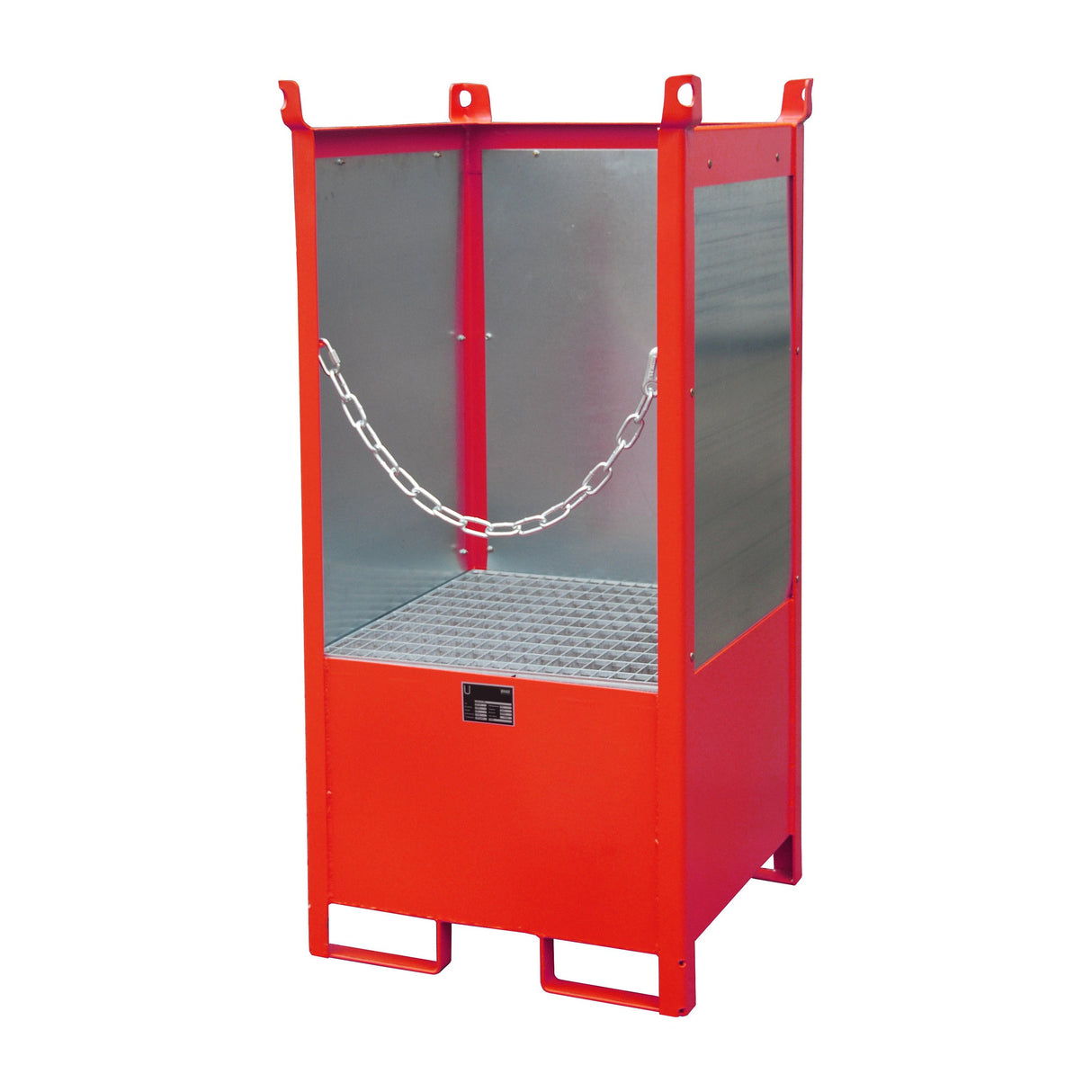 BAUER Südlohn Fass-Stapelpalette Typ FSP-1 G RAL 3000 Feuerrot - Art.-Nr. 4442-09-0000-2