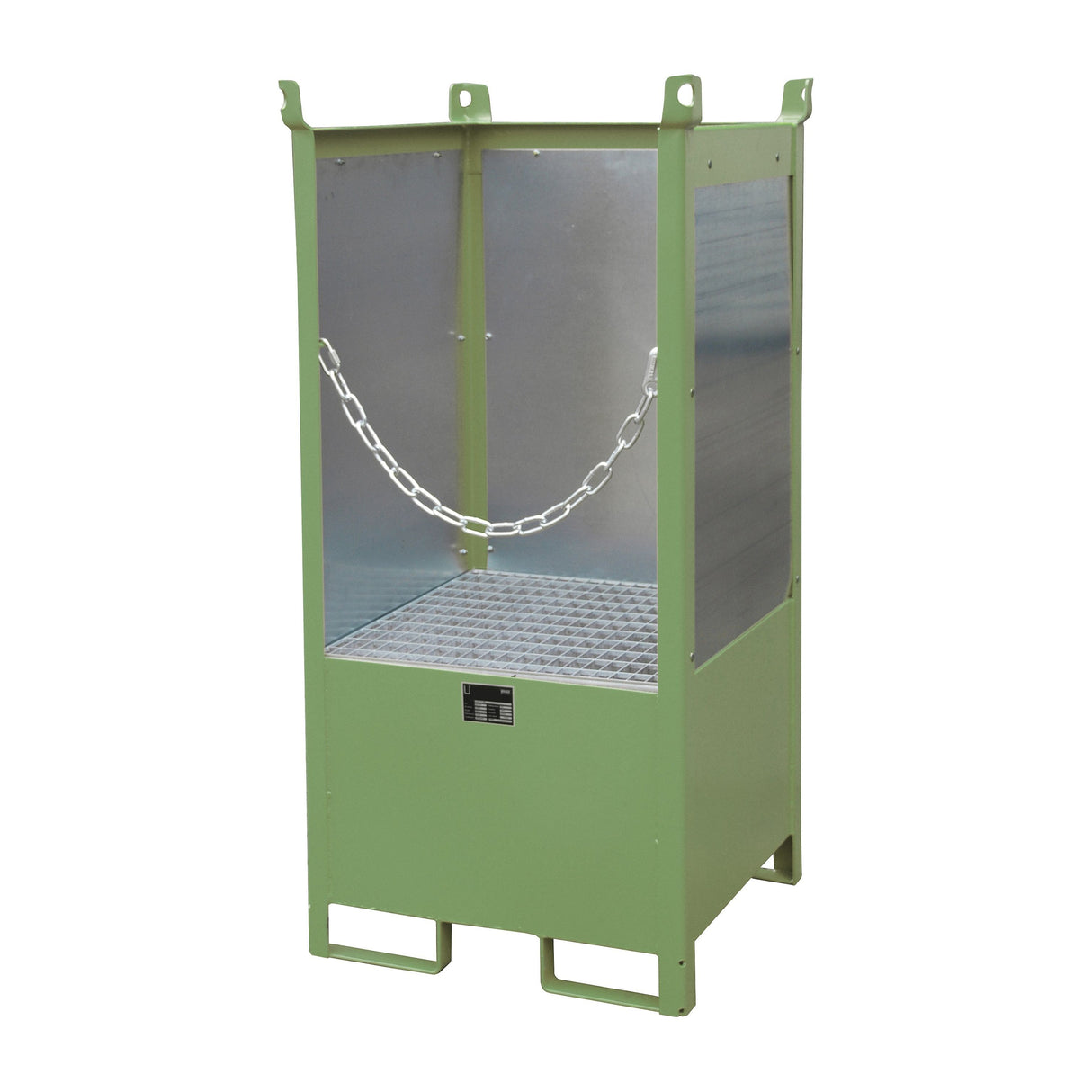 BAUER Südlohn Fass-Stapelpalette Typ FSP-1 G RAL 6011 Resedagrün - Art.-Nr. 4442-09-0000-4