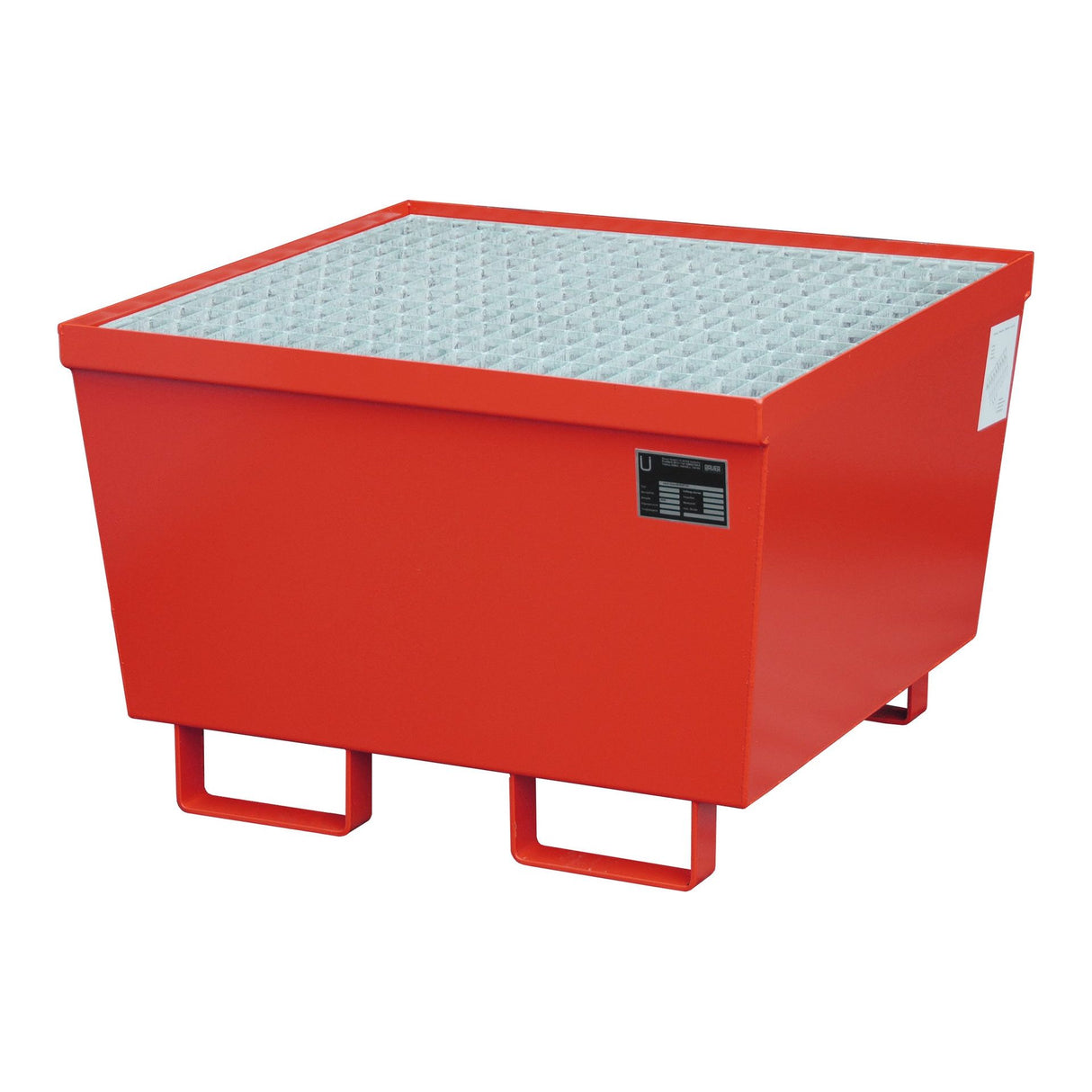 BAUER Südlohn Auffangwanne Typ AM-1 RAL 3000 Feuerrot - Art.-Nr. 4447-01-0000-2