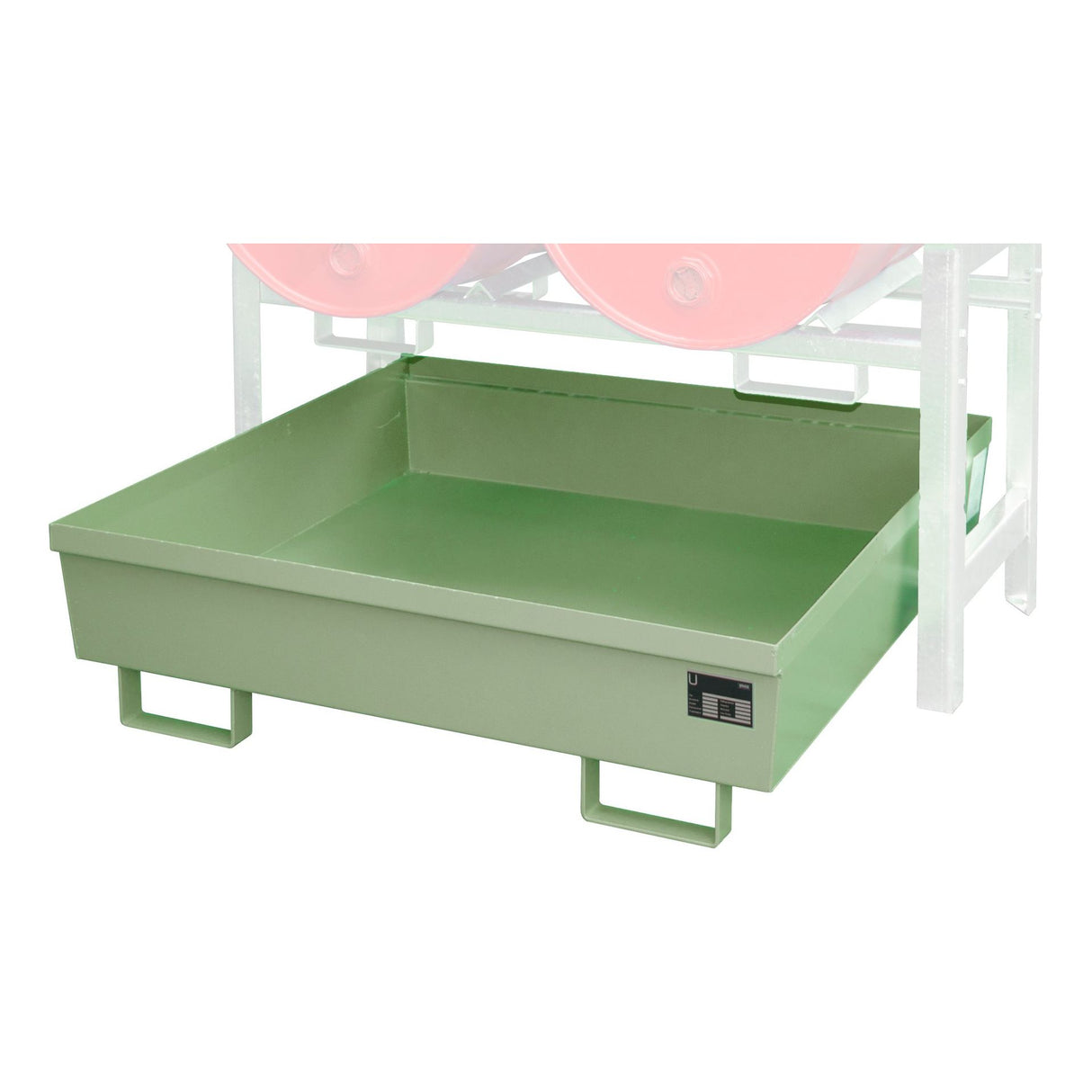 BAUER Südlohn Auffangwanne Typ FRA-2 RAL 6011 Resedagrün - Art.-Nr. 4447-11-2000-4