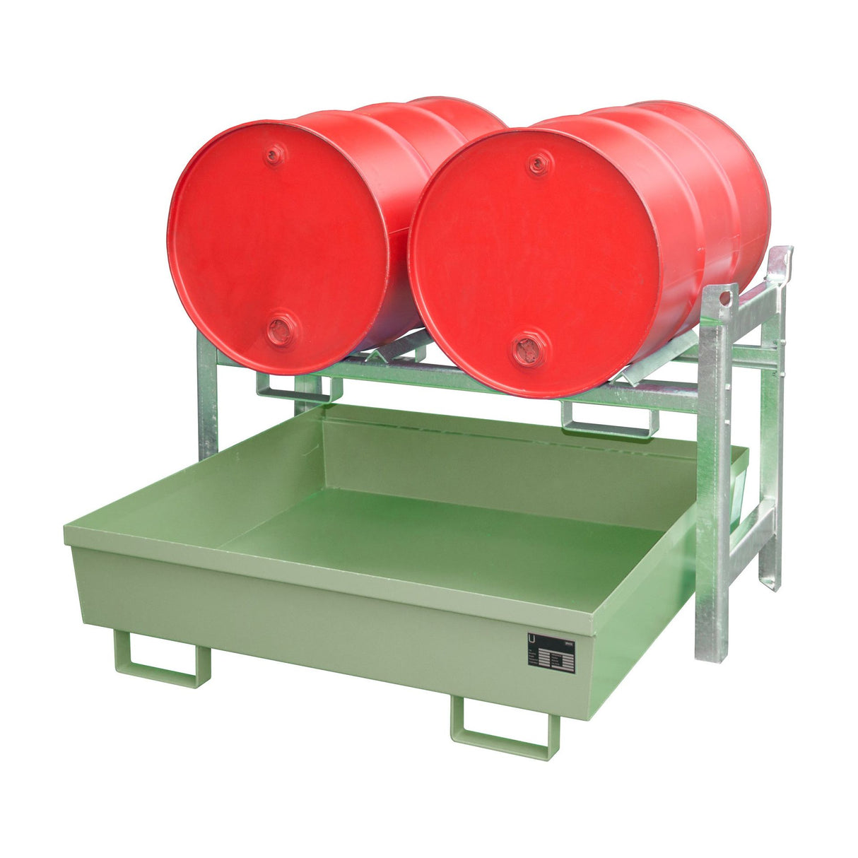 BAUER Südlohn Auffangwanne Typ FRA-2 RAL 6011 Resedagrün - Art.-Nr. 4447-11-2000-4