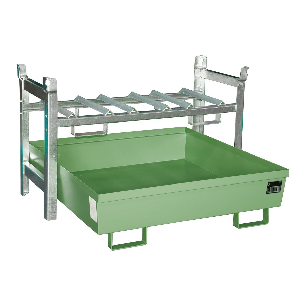 BAUER Südlohn Auffangwanne Typ FRA-3 RAL 6011 Resedagrün - Art.-Nr. 4447-11-3000-4