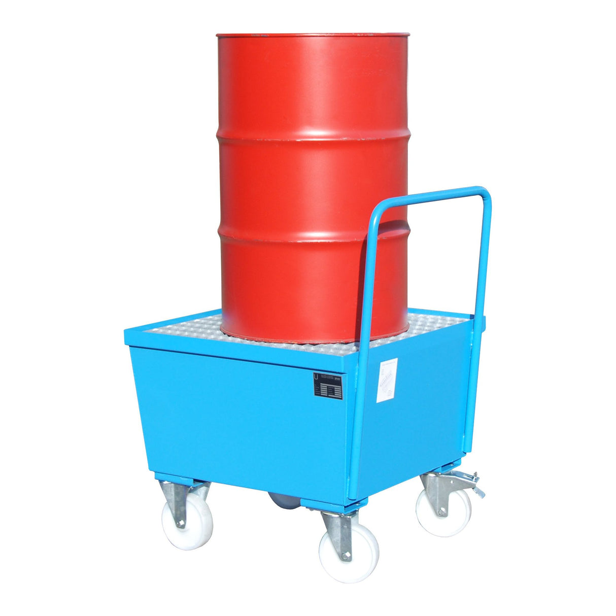 BAUER Südlohn Fahrbare Auffangwanne Auffangwanne Typ AW-F 1 RAL 5012 Lichtblau - Art.-Nr. 4447-21-0000-3