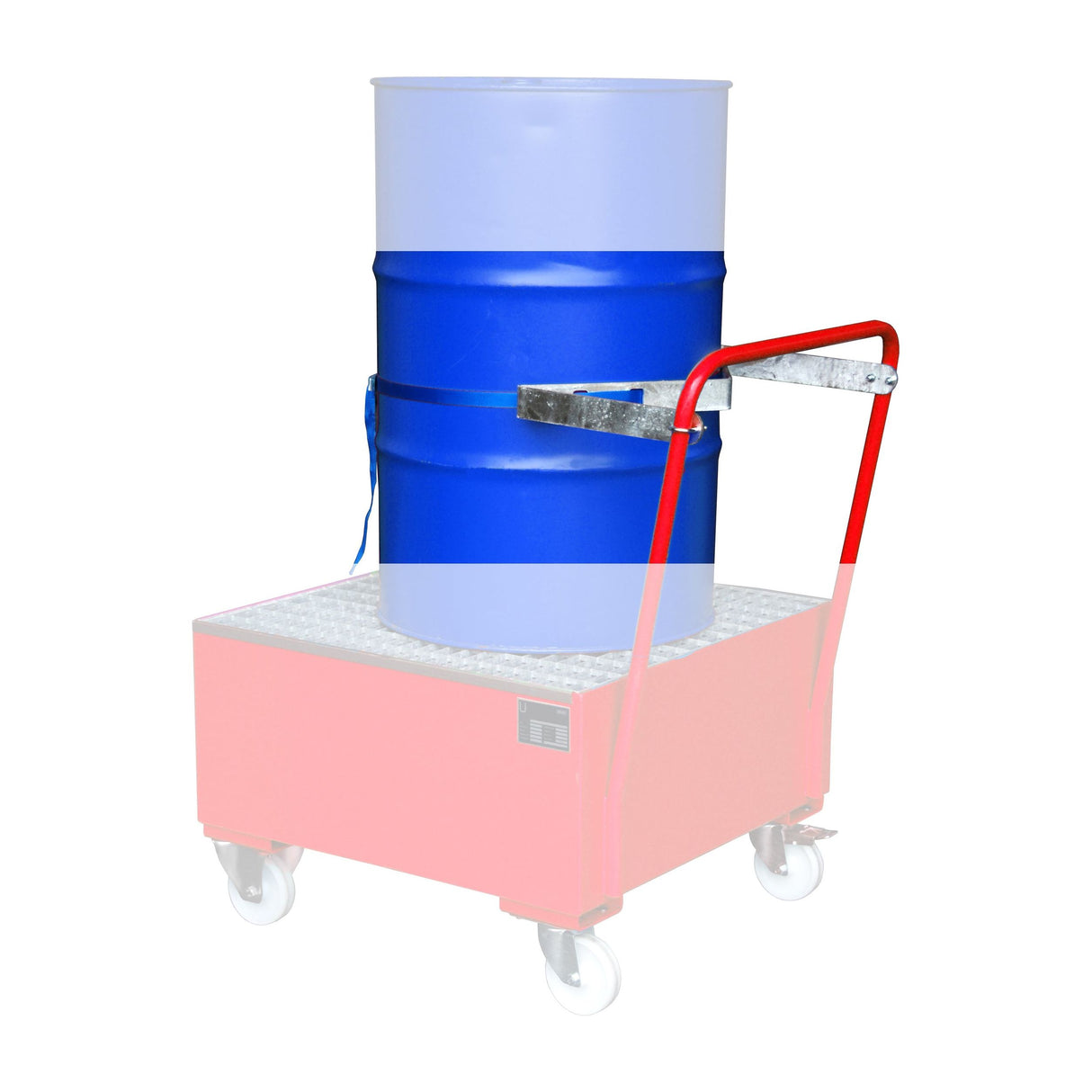 BAUER Südlohn Fasshalterung mit Spanngurt für 1 x 200 Liter Fass - Art.-Nr. 4447-21-0200