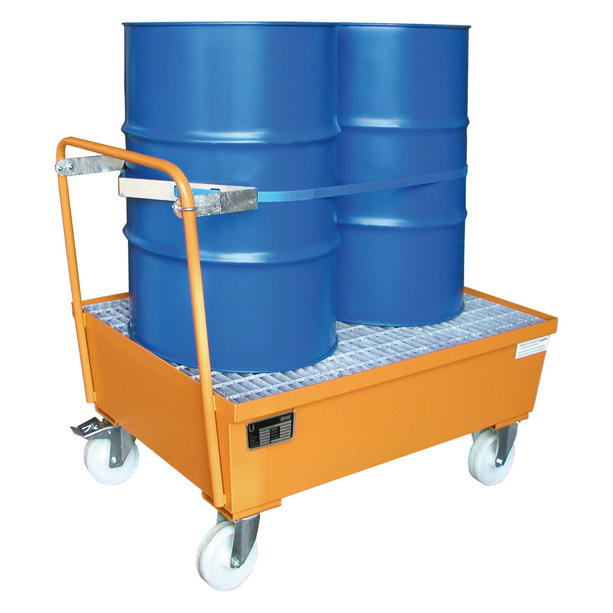 BAUER Südlohn Fahrbare Auffangwanne Auffangwanne Typ AW-F 2 RAL 2000 Gelborange - Art.-Nr. 4447-22-0000-1