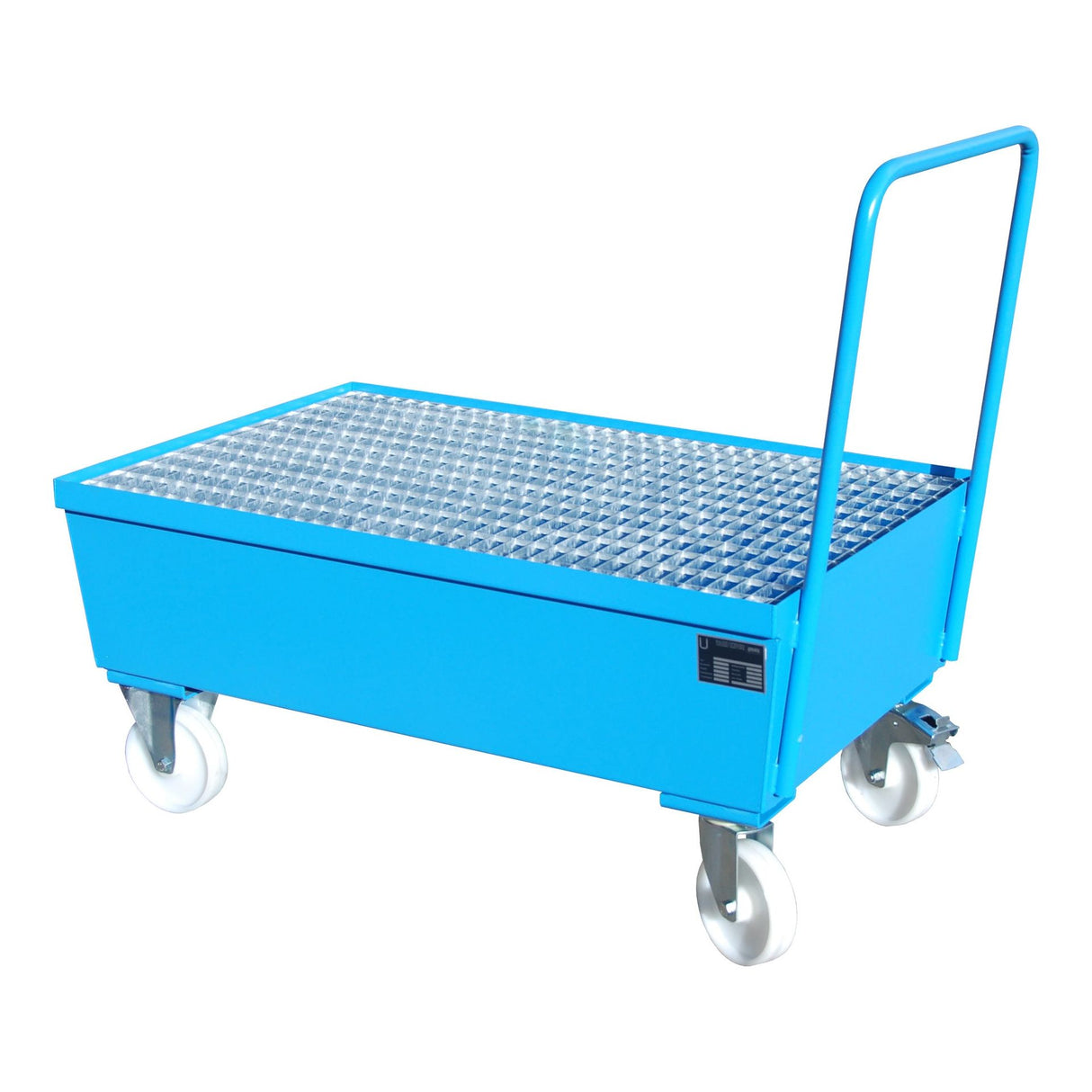 BAUER Südlohn Fahrbare Auffangwanne Auffangwanne Typ AW-F 2 RAL 5012 Lichtblau - Art.-Nr. 4447-22-0000-3