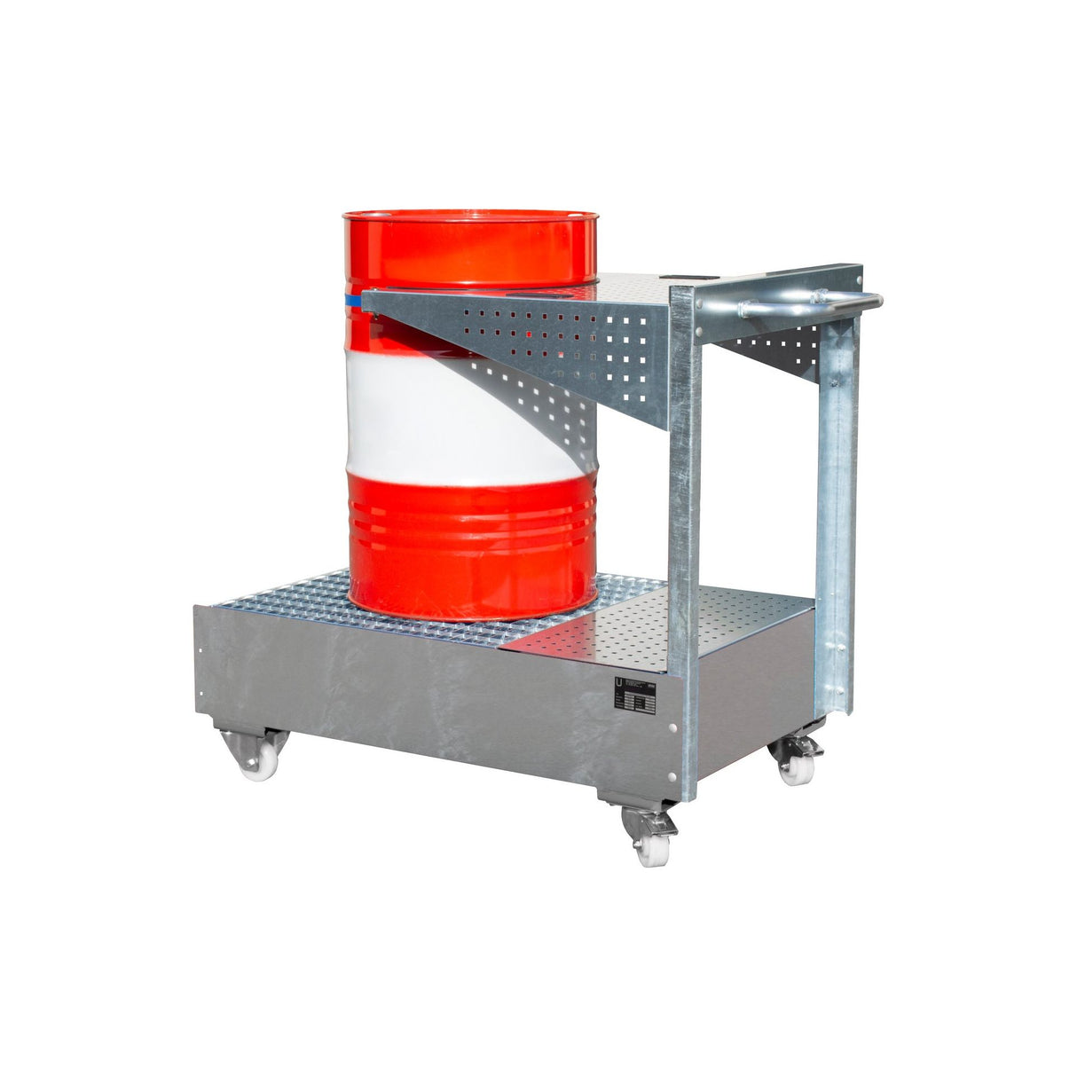 BAUER Südlohn Fahrbare Auffangwanne mit Lochplattenwand Typ LPW 200-4 - Art.-Nr. 4447-61-0000-7