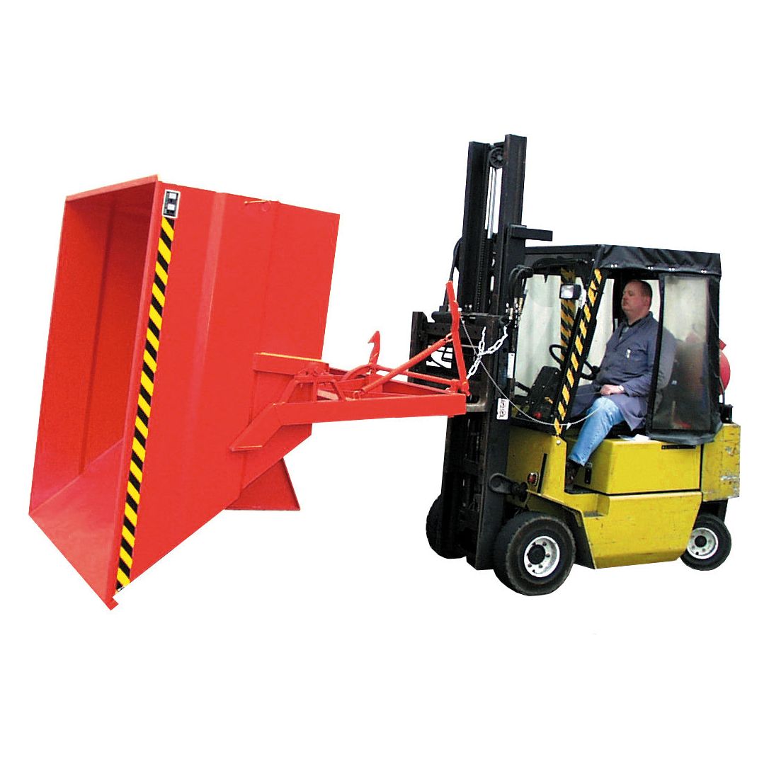 BAUER Südlohn Kippbehälter Typ BKC 300 RAL 3000 Feuerrot - Art.-Nr. 4456-01-0000-2