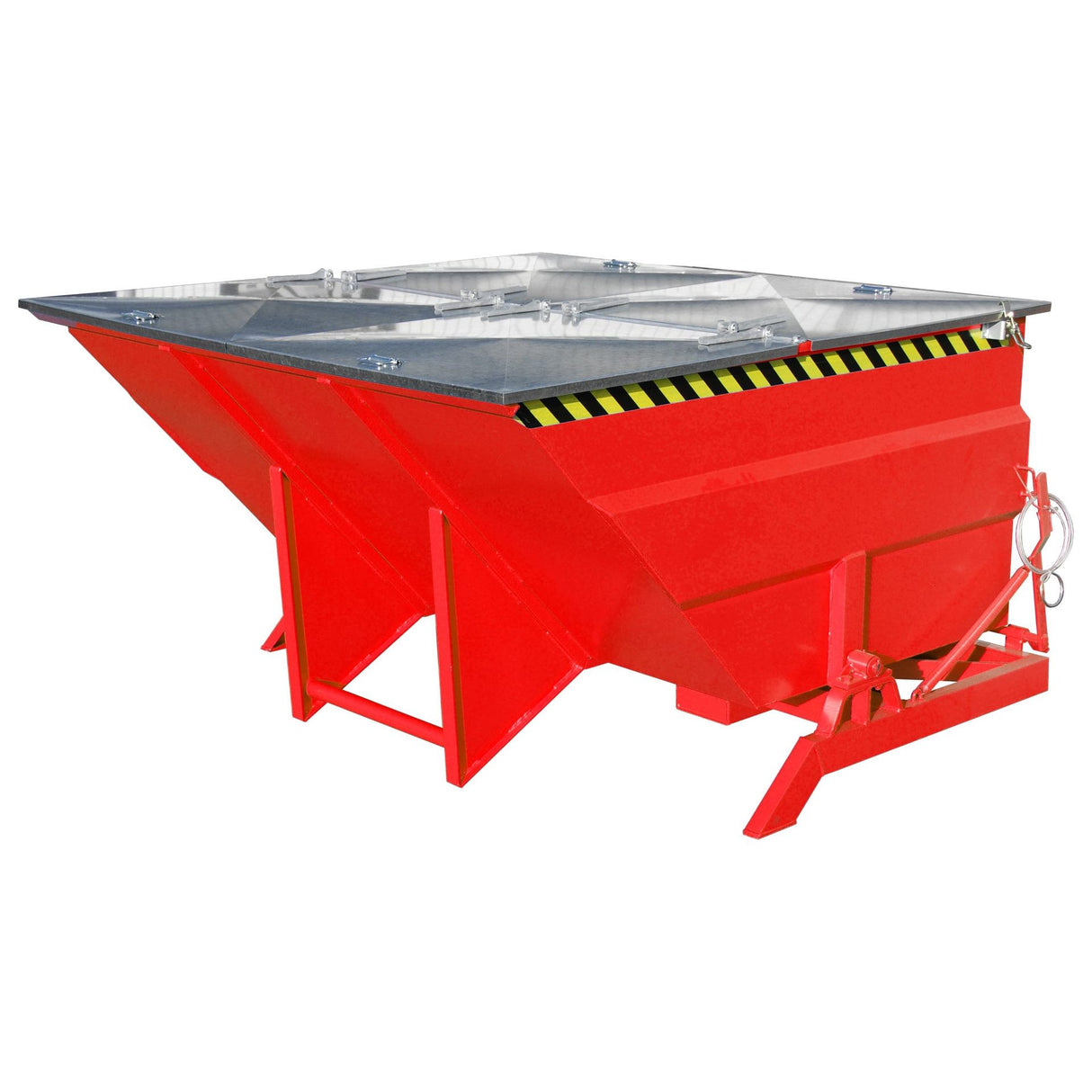 BAUER Südlohn Kippbehälter Typ BKC 300 RAL 3000 Feuerrot - Art.-Nr. 4456-01-0000-2