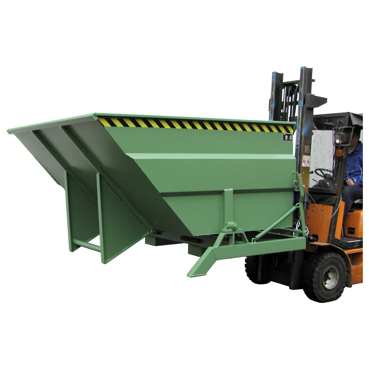 BAUER Südlohn Kippbehälter Typ BKC 300 RAL 6011 Resedagrün - Art.-Nr. 4456-01-0000-4