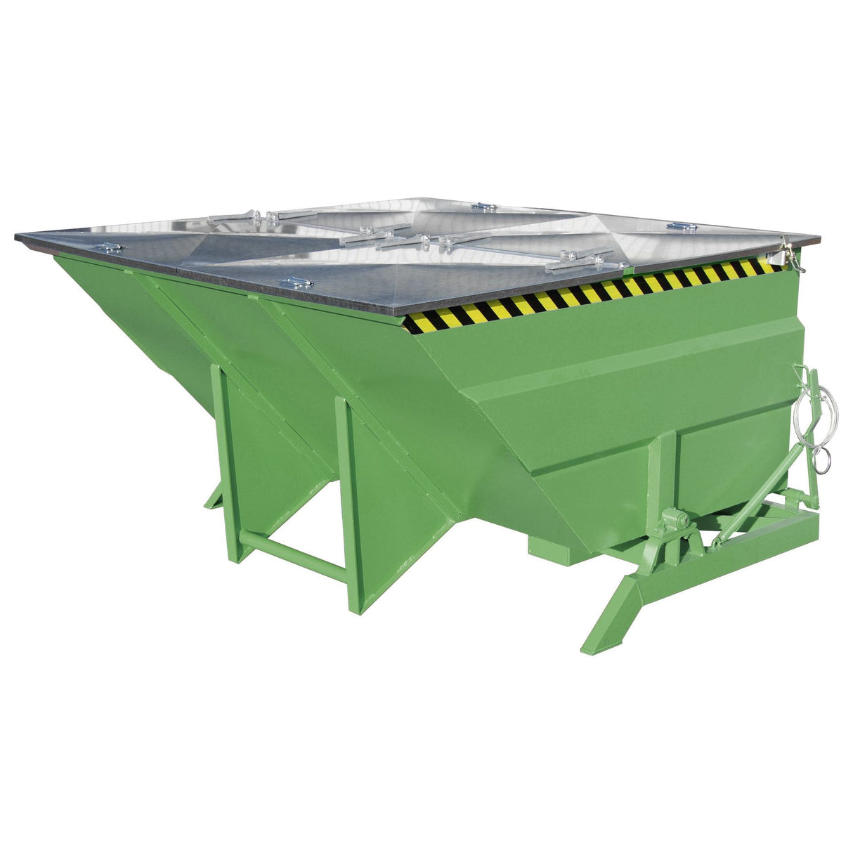 BAUER Südlohn Kippbehälter Typ BKC 300 RAL 6011 Resedagrün - Art.-Nr. 4456-01-0000-4