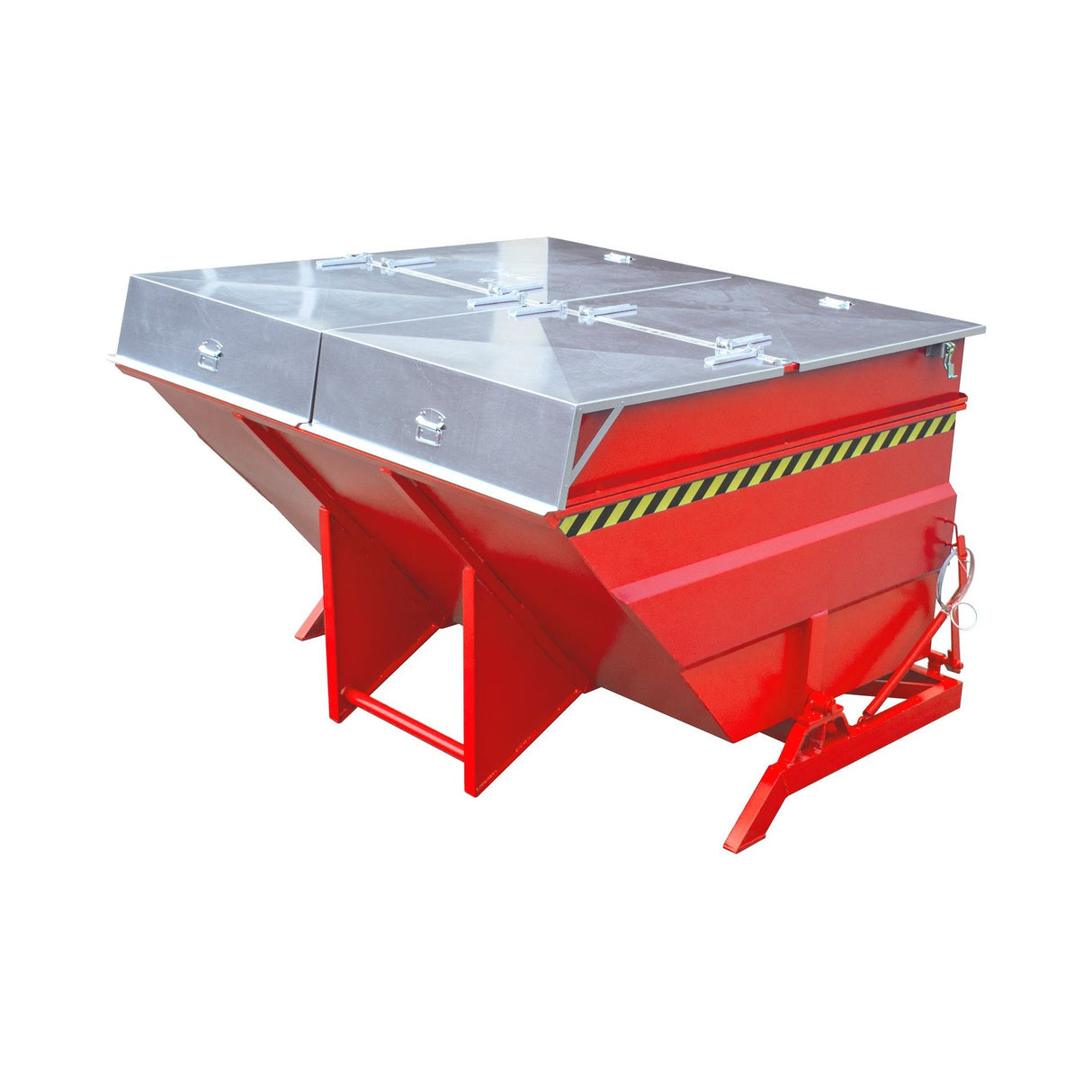 BAUER Südlohn Kippbehälter Typ BKC 400 RAL 3000 Feuerrot - Art.-Nr. 4456-02-0000-2