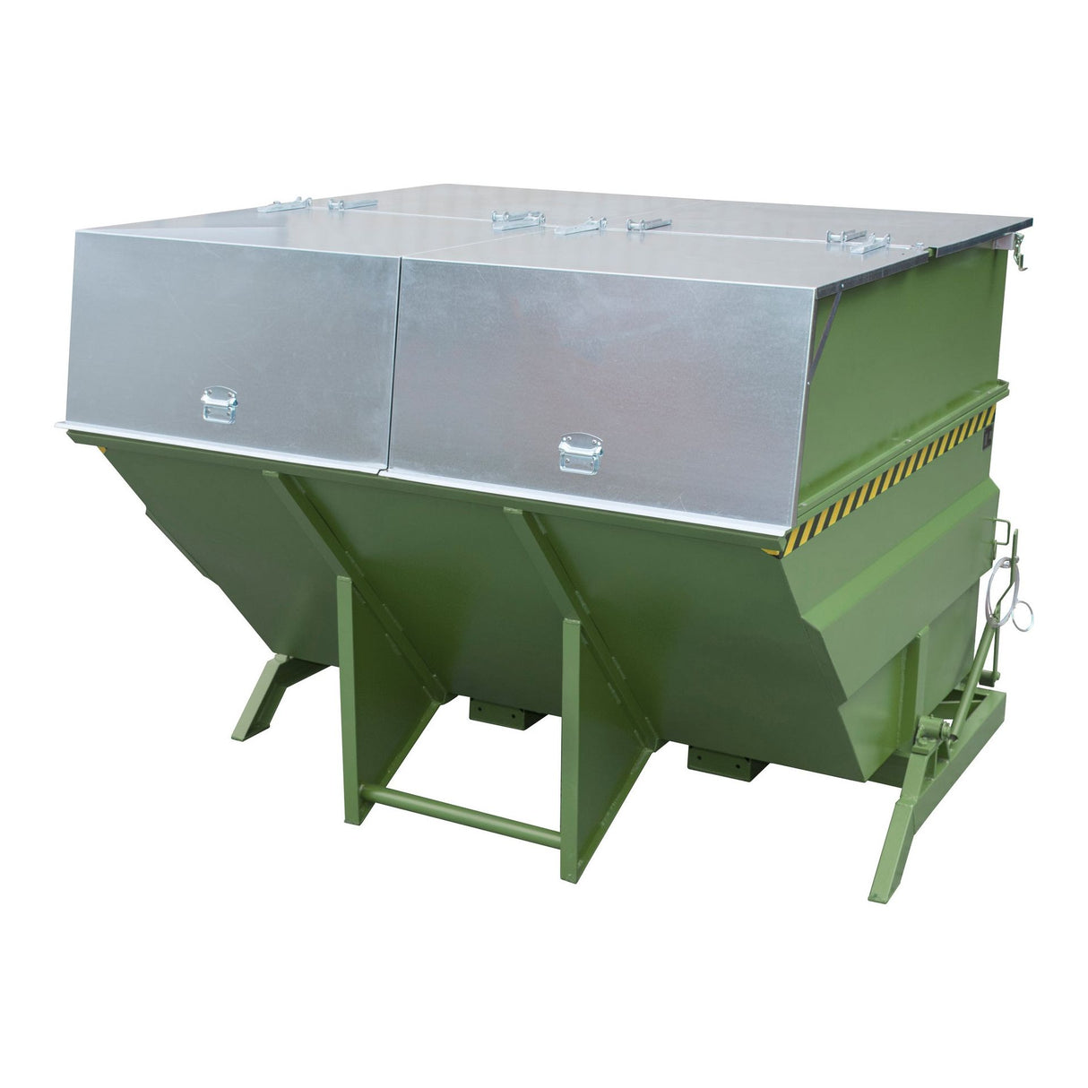 BAUER Südlohn Kippbehälter Typ BKC 500 RAL 6011 Resedagrün - Art.-Nr. 4456-03-0000-4