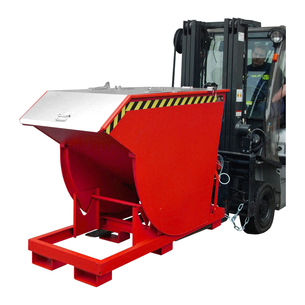 BAUER Südlohn Kippbehälter Typ BKM 75 RAL 3000 Feuerrot - Art.-Nr. 4460-03-0000-2