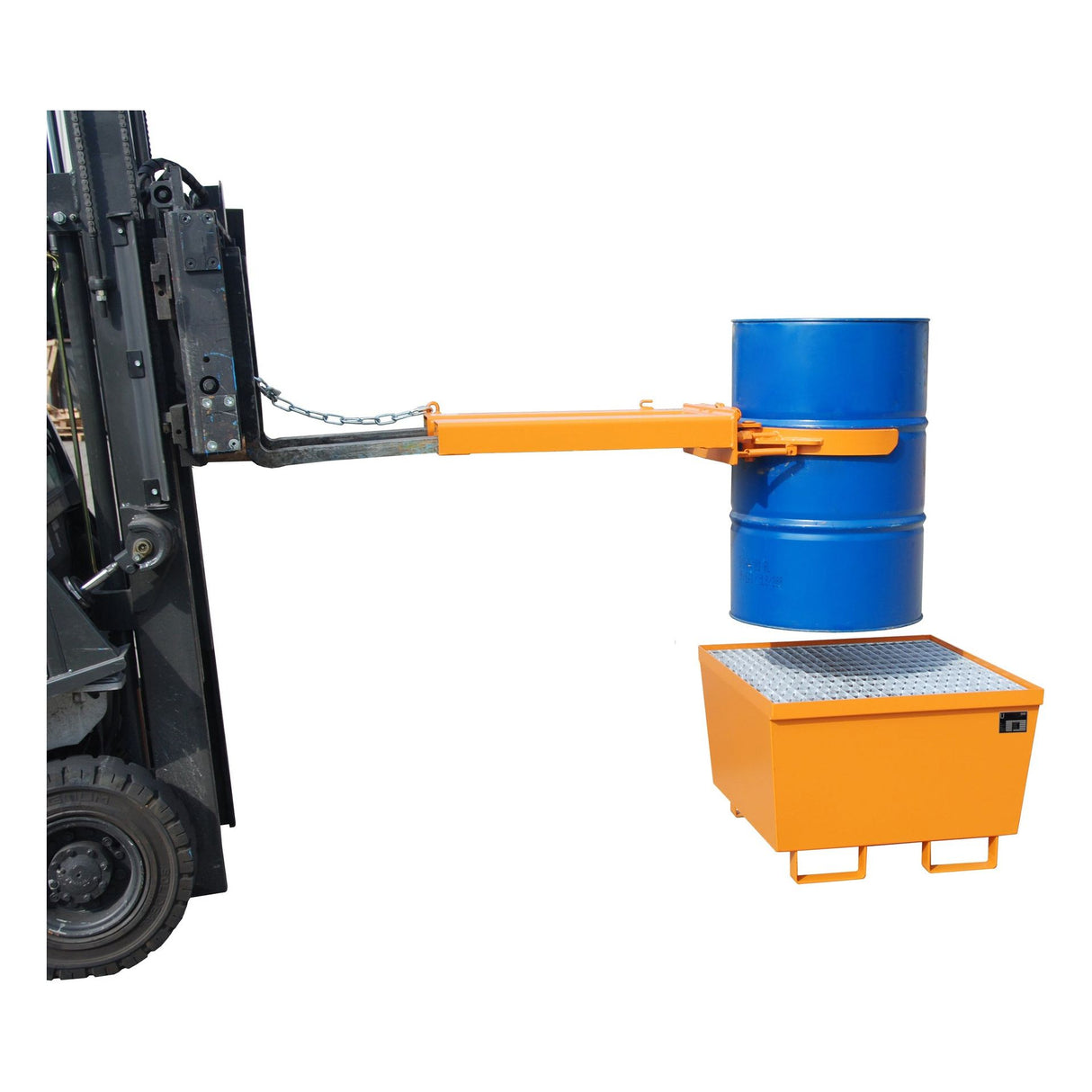 BAUER Südlohn Fassgreifer Typ FK-I RAL 2000 Gelborange - Art.-Nr. 4463-01-0000-1