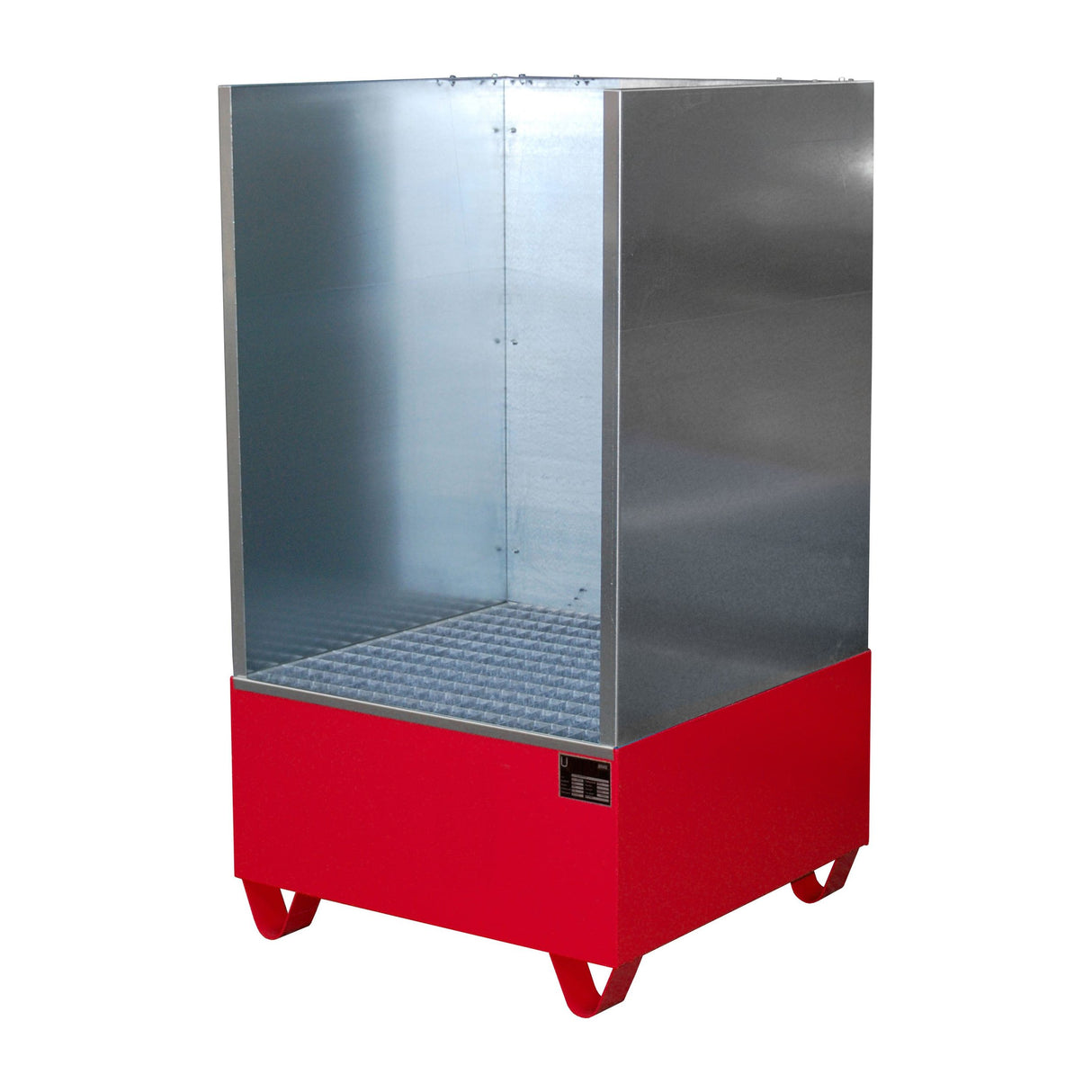 BAUER Südlohn Auffangwanne 2000 Typ 2002/SW / 2003/SW RAL 3000 Feuerrot - Art.-Nr. 4471-01-2000-2