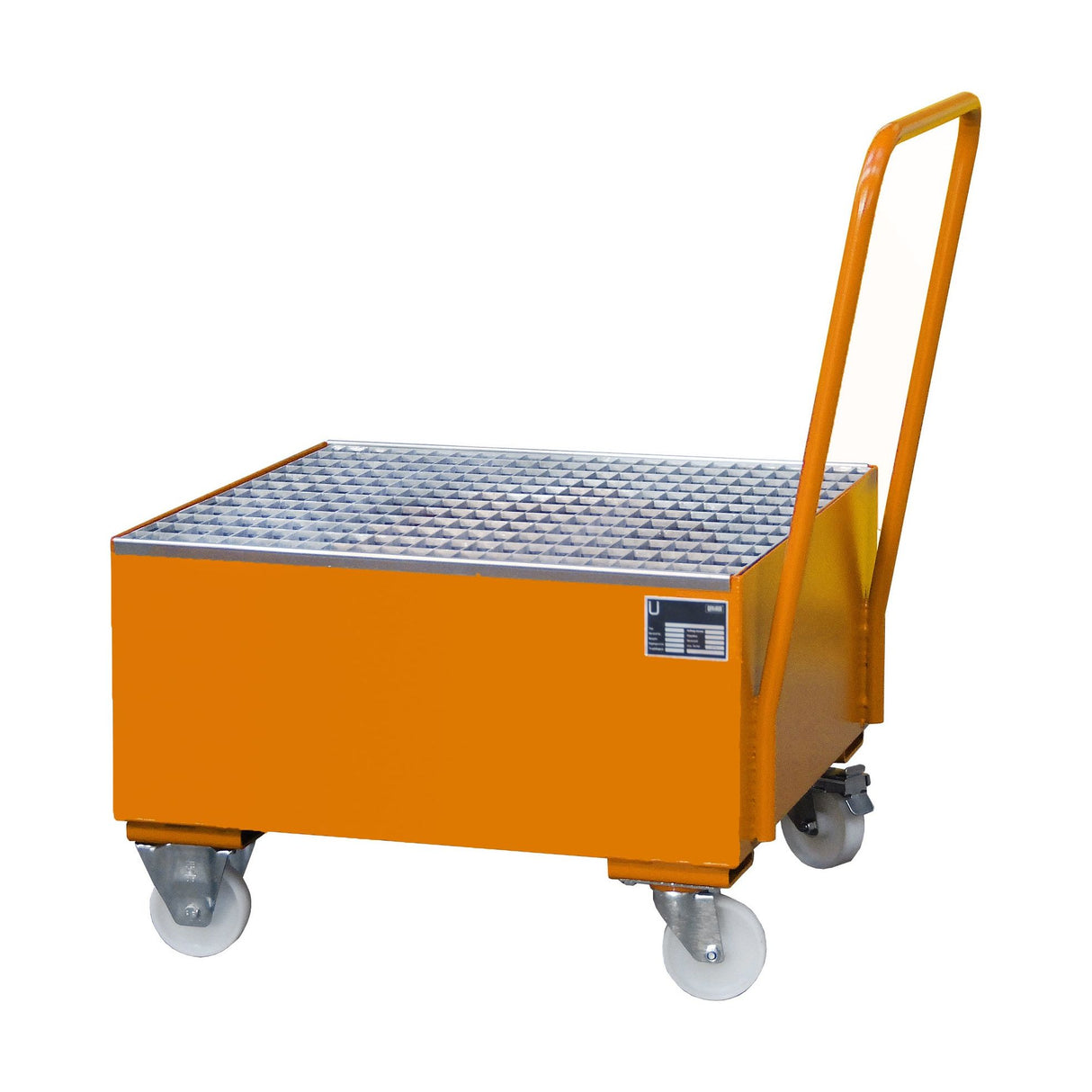 BAUER Südlohn Fahrbare Auffangwanne 2000 Typ 2004 / 2005 RAL 2000 Gelborange - Art.-Nr. 4471-05-0000-1