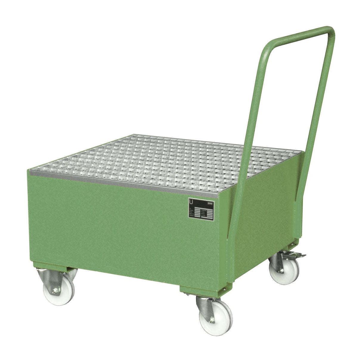 BAUER Südlohn Fahrbare Auffangwanne 2000 Typ 2004 / 2005 RAL 6011 Resedagrün - Art.-Nr. 4471-05-0000-4