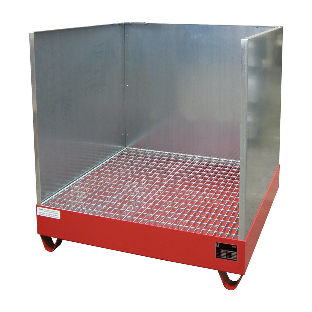 BAUER Südlohn Auffangwanne 2000 Typ 2032/SW / 2033/SW RAL 3000 Feuerrot - Art.-Nr. 4471-14-2000-2