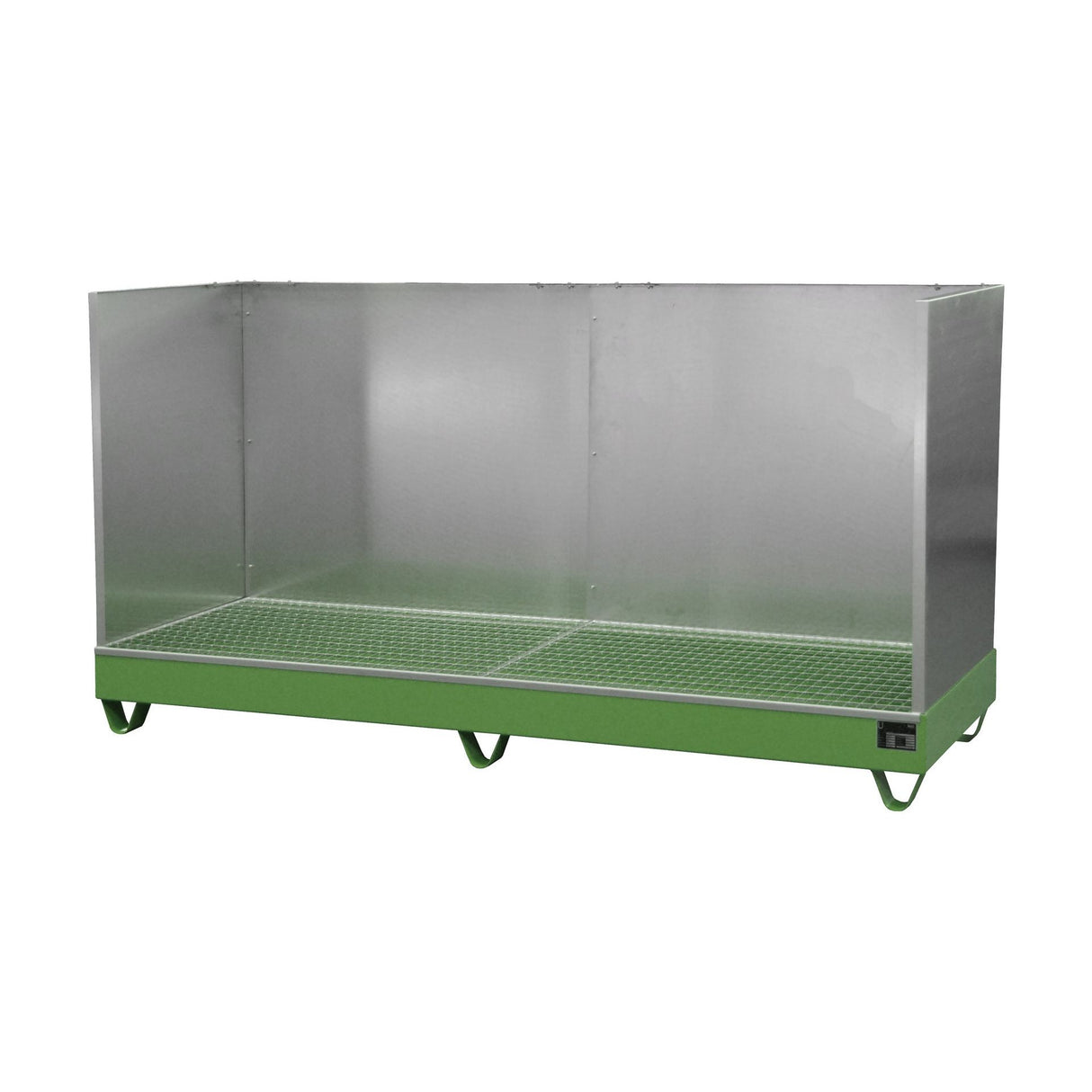 BAUER Südlohn Auffangwanne 2000 Typ 2042/SW / 2043/SW RAL 6011 Resedagrün - Art.-Nr. 4471-18-2000-4