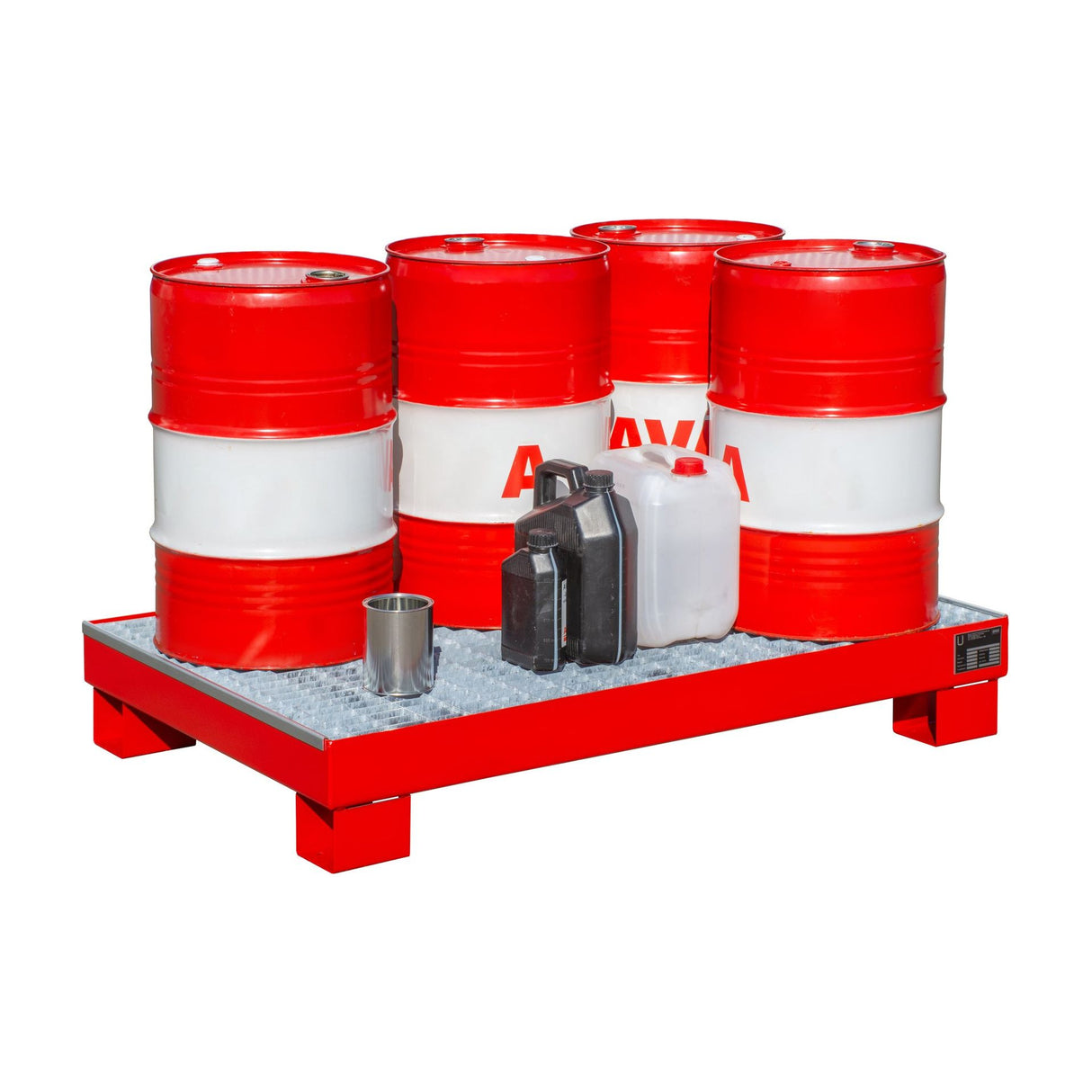 BAUER Südlohn Auffangwanne Typ AW 60-3/M RAL 3000 Feuerrot - Art.-Nr. 4471-58-0000-2