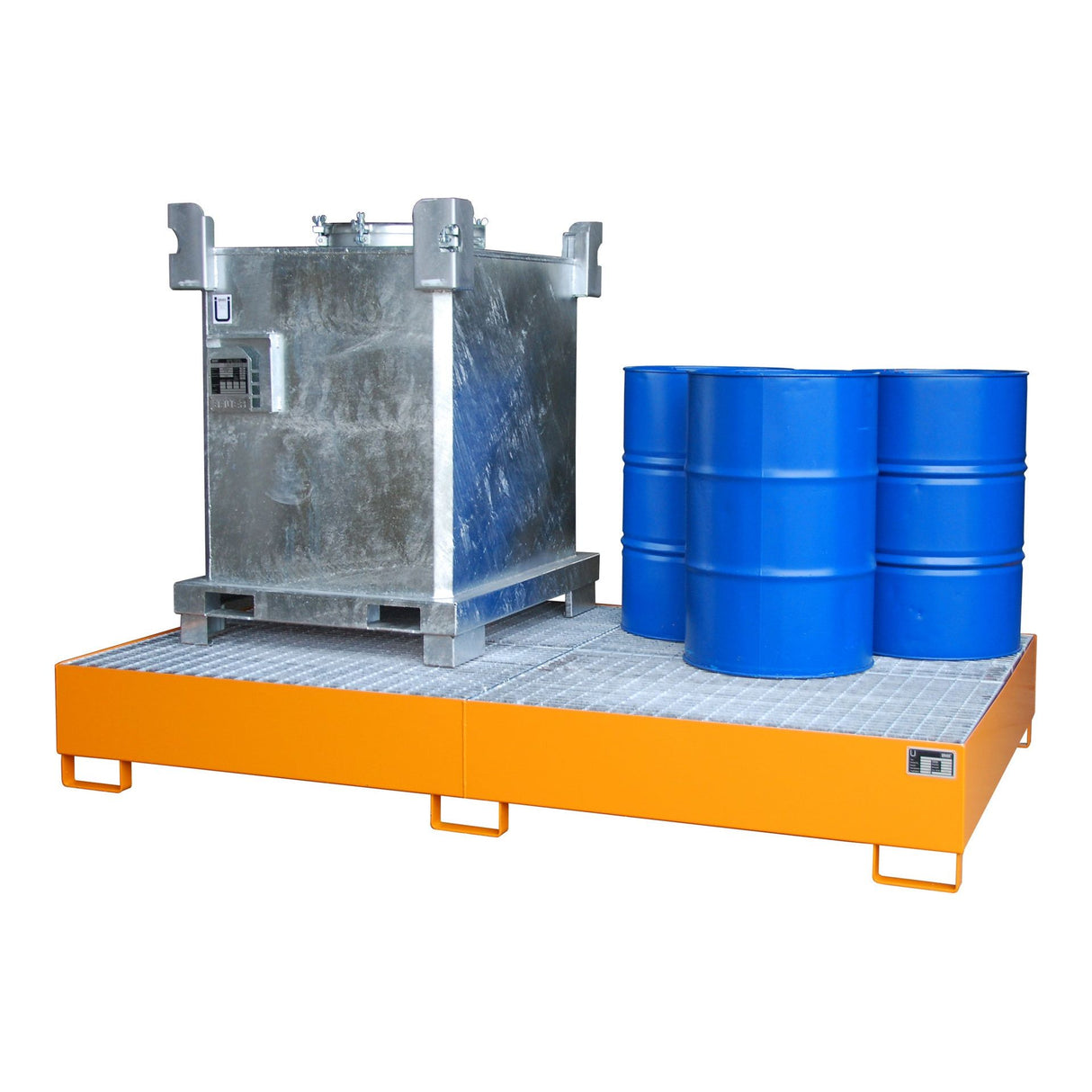 BAUER Südlohn Auffangwanne Typ AW 1000-10F RAL 2000 Gelborange - Art.-Nr. 4471-70-0000-1