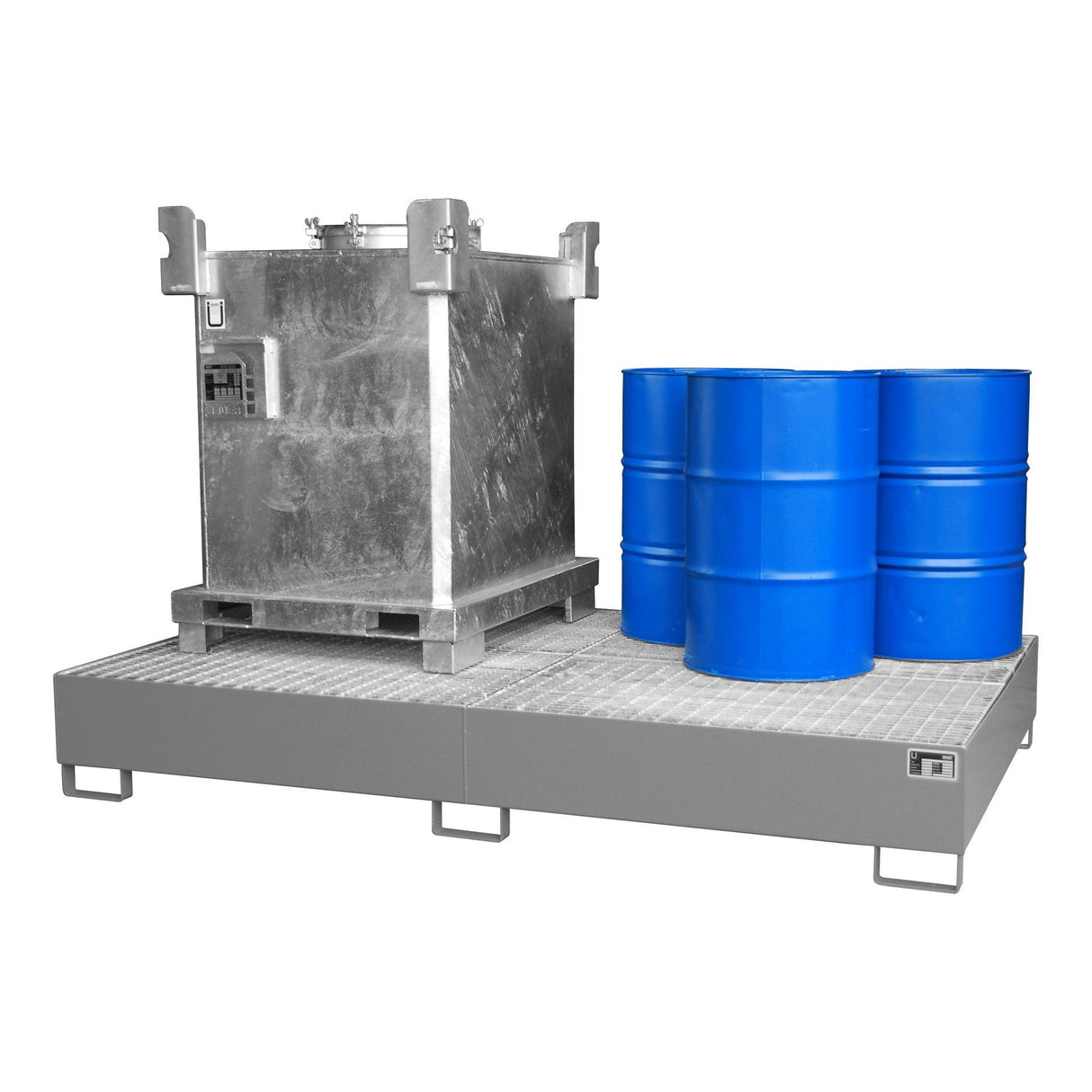 BAUER Südlohn Auffangwanne Typ AW 1000-10F RAL 7005 Mausgrau - Art.-Nr. 4471-70-0000-5