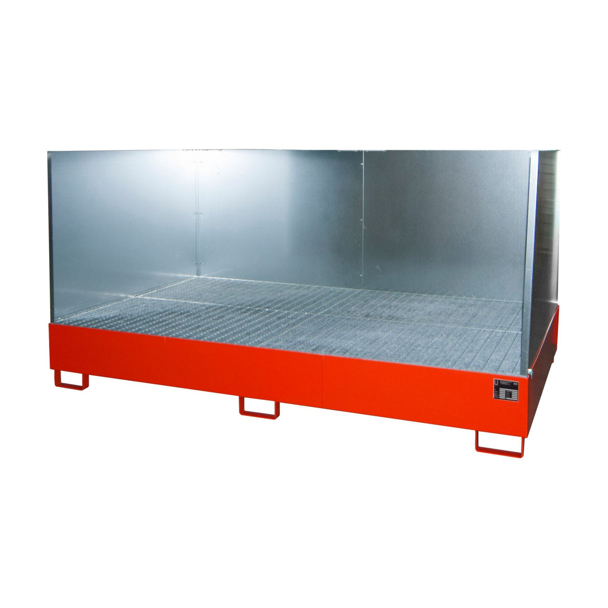 BAUER Südlohn Auffangwanne Typ AW 1000-10F/SW RAL 3000 Feuerrot - Art.-Nr. 4471-70-2000-2