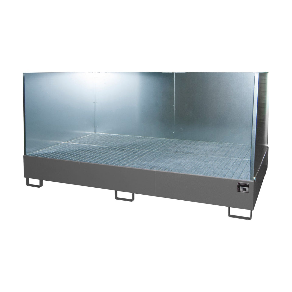 BAUER Südlohn Auffangwanne Typ AW 1000-10F/SW RAL 7005 Mausgrau - Art.-Nr. 4471-70-2000-5