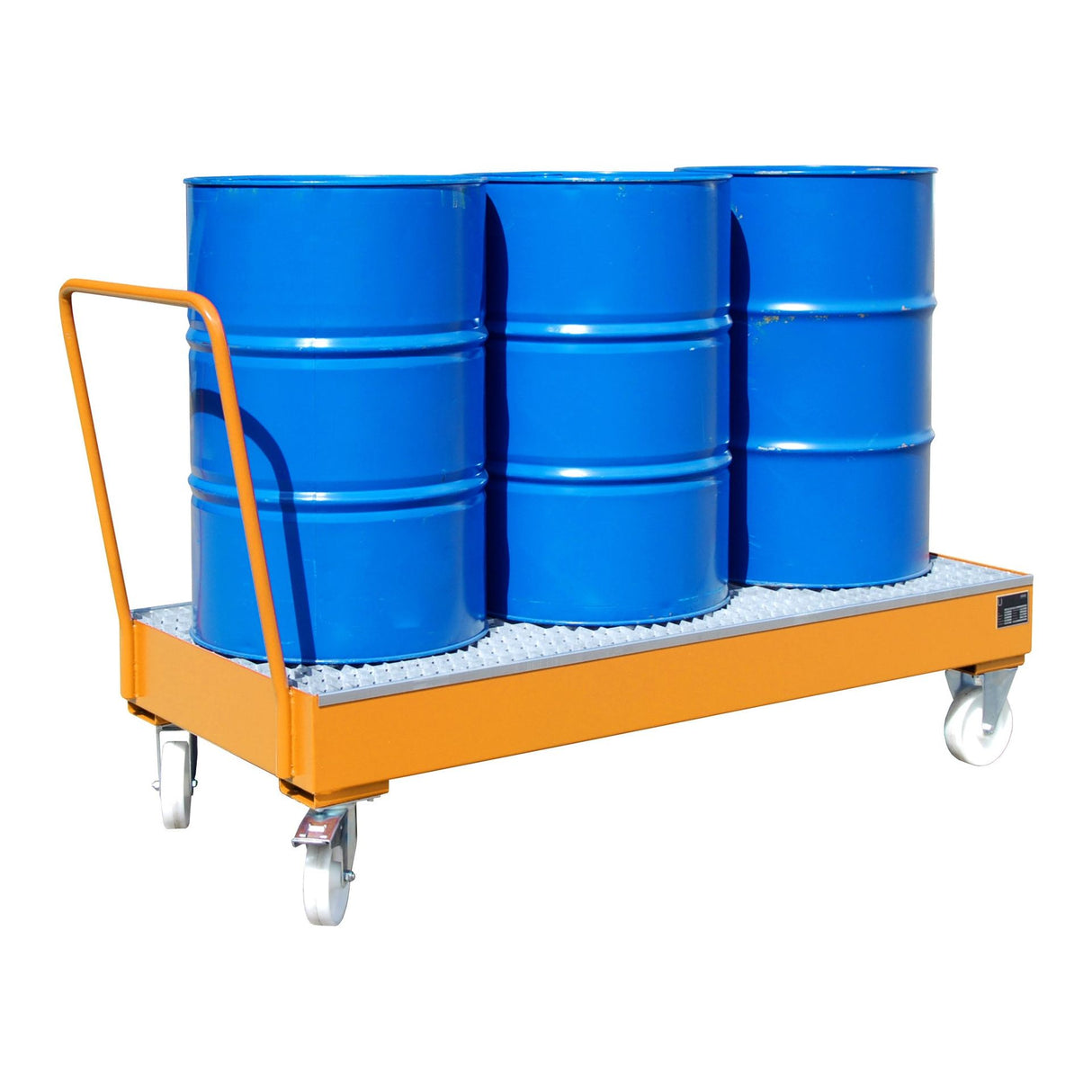 BAUER Südlohn Fahrbare Auffangwanne 2000 Typ 2050 SR / 2051 SR RAL 2000 Gelborange - Art.-Nr. 4471-95-0000-1