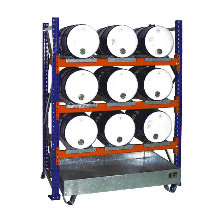 BAUER Südlohn Fassregal mit Auffangwanne Fassregale mit Auffangwannen 3000 Typ 3004 - Art.-Nr. 4473-03-0000-7