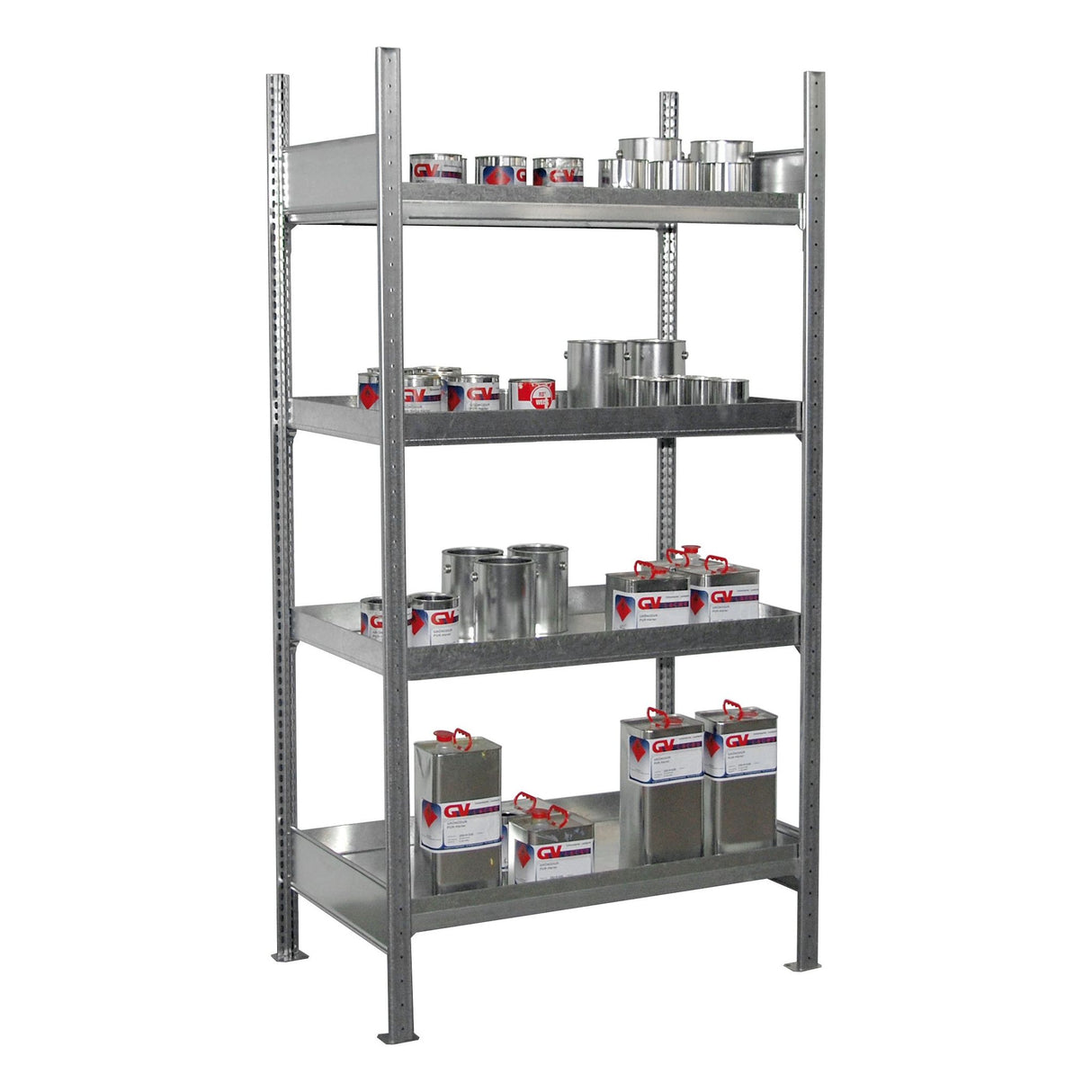 BAUER Südlohn Kleingebinderegal mit Auffangwanne Kleingebinderegale mit Auffangwannen 3000 Typ 3019-4E - Art.-Nr. 4473-23-0000-7